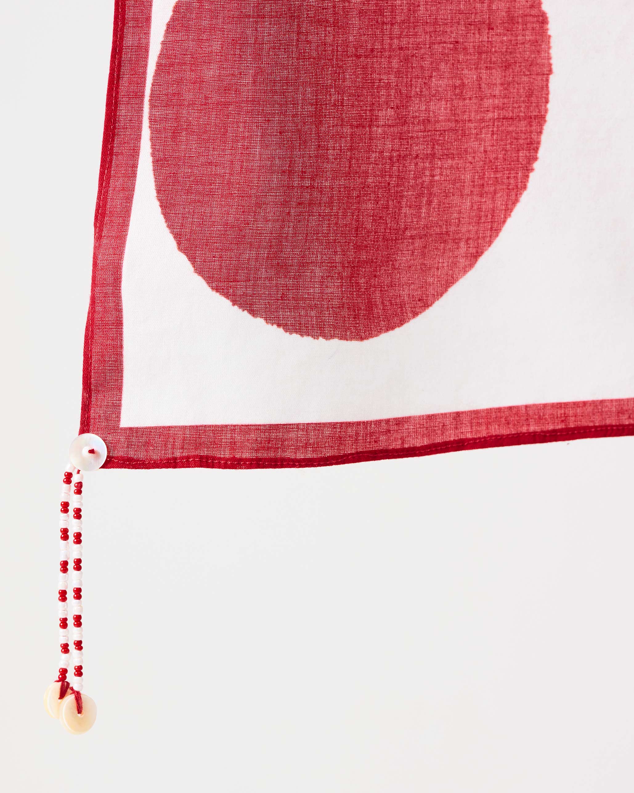 Evening Polka Scarf - Red - Image 3
