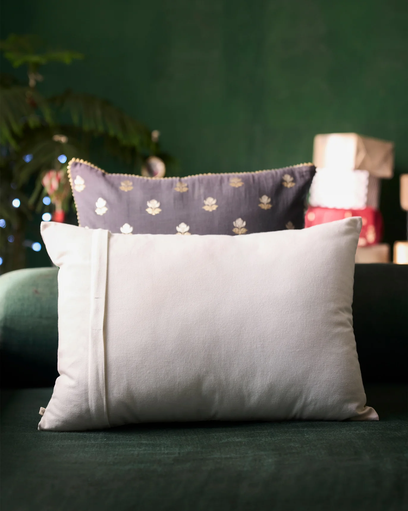 Fan Palm with Malabar Trogon Cushion Cover - Image 3