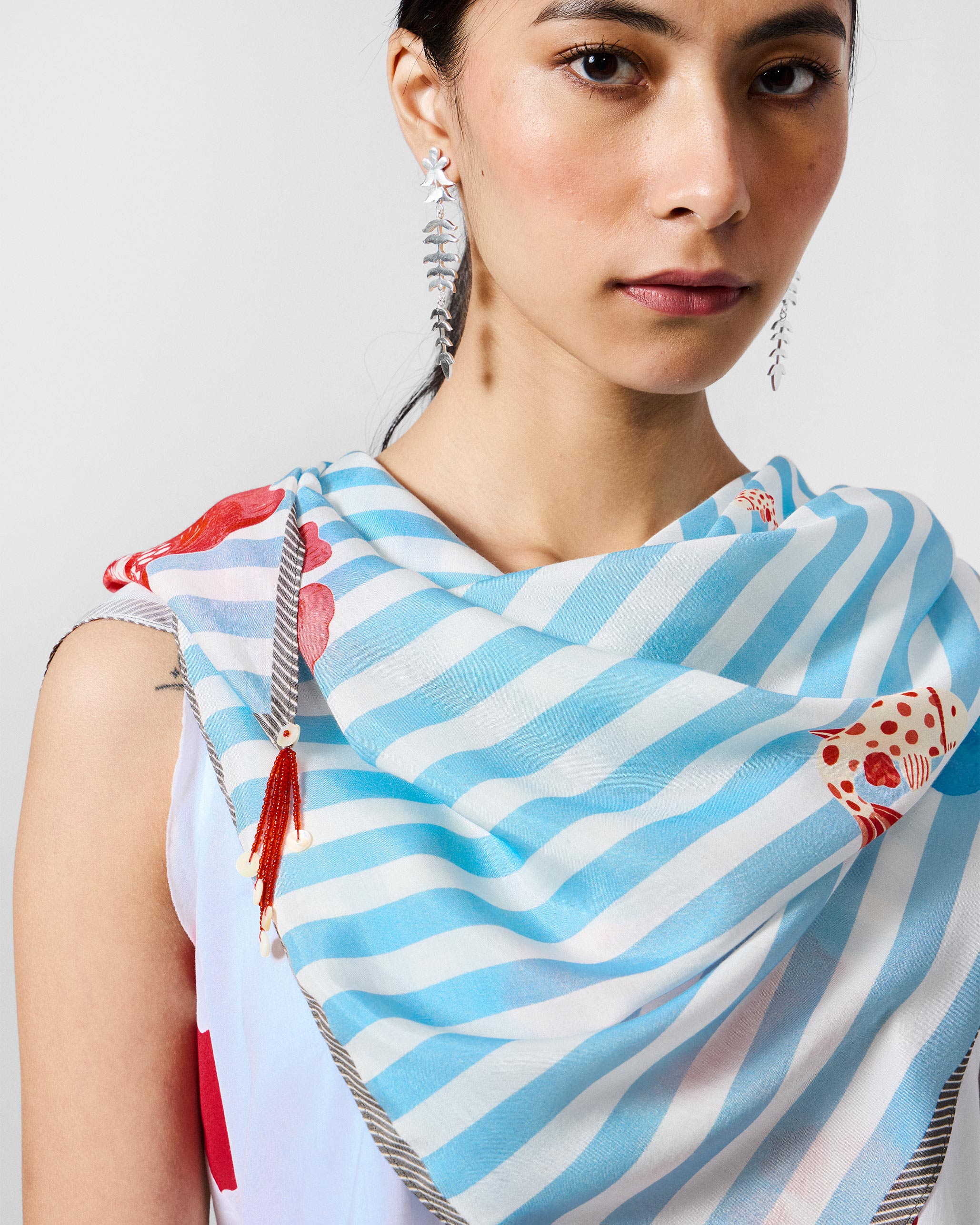Fields Scarf - Ice Blue - Image 2