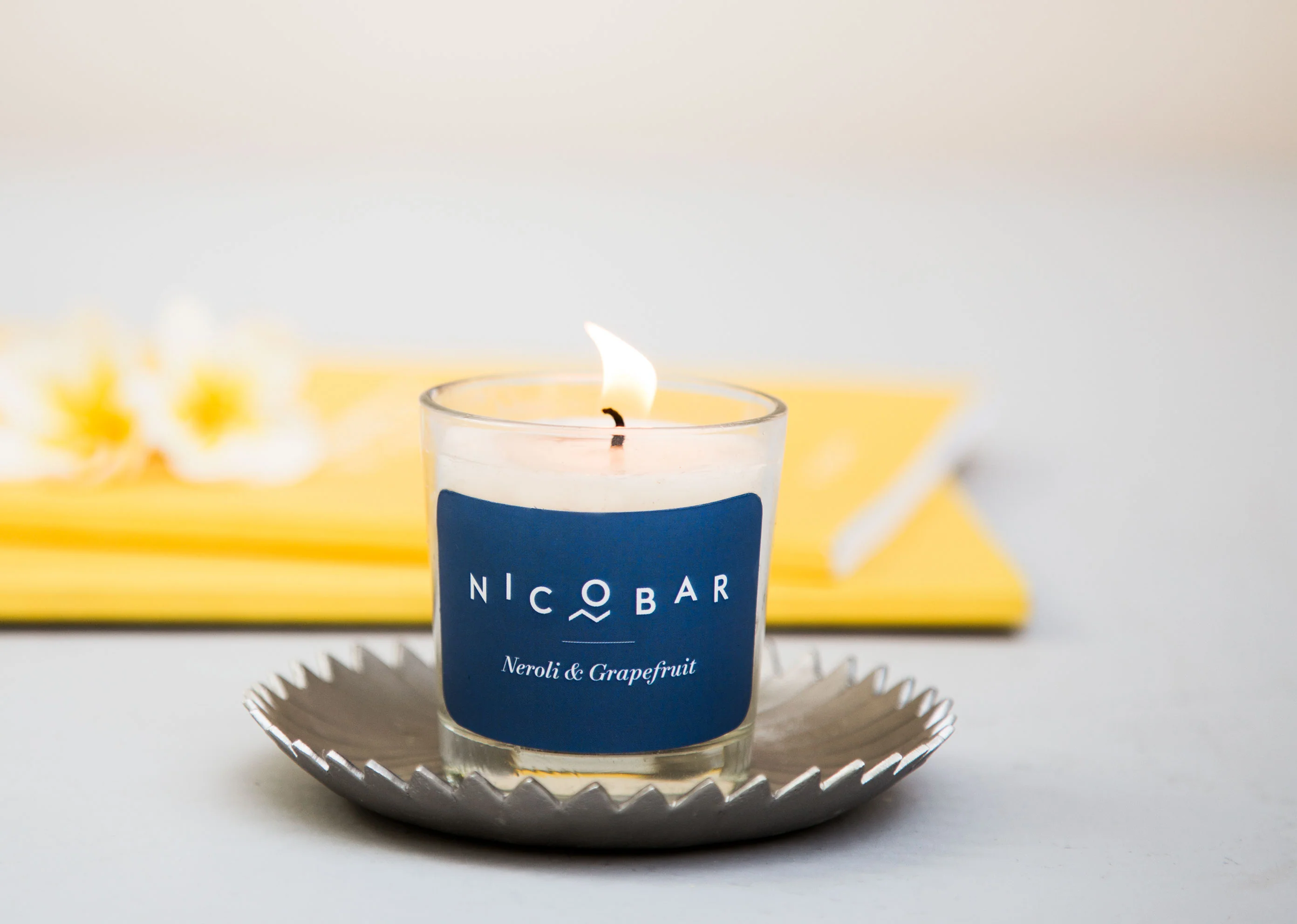Fiji Fan Palm Leaf & Candle Set - Image 3
