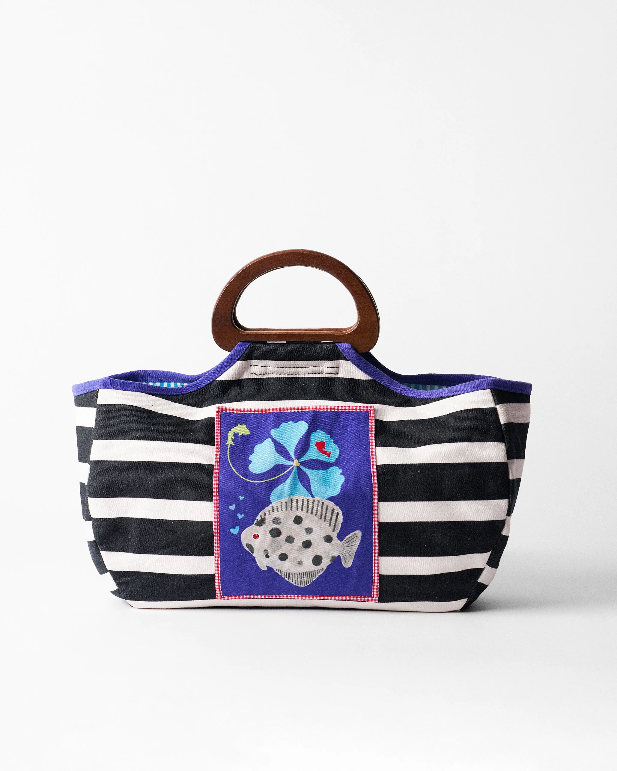 Fish Bowl Tote - Charcoal & Ivory - Image 5