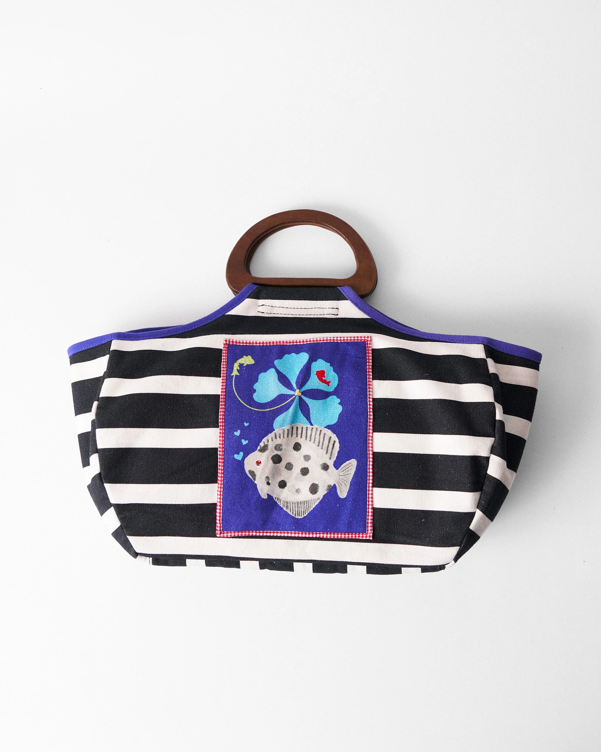 Fish Bowl Tote - Charcoal & Ivory - Image 7