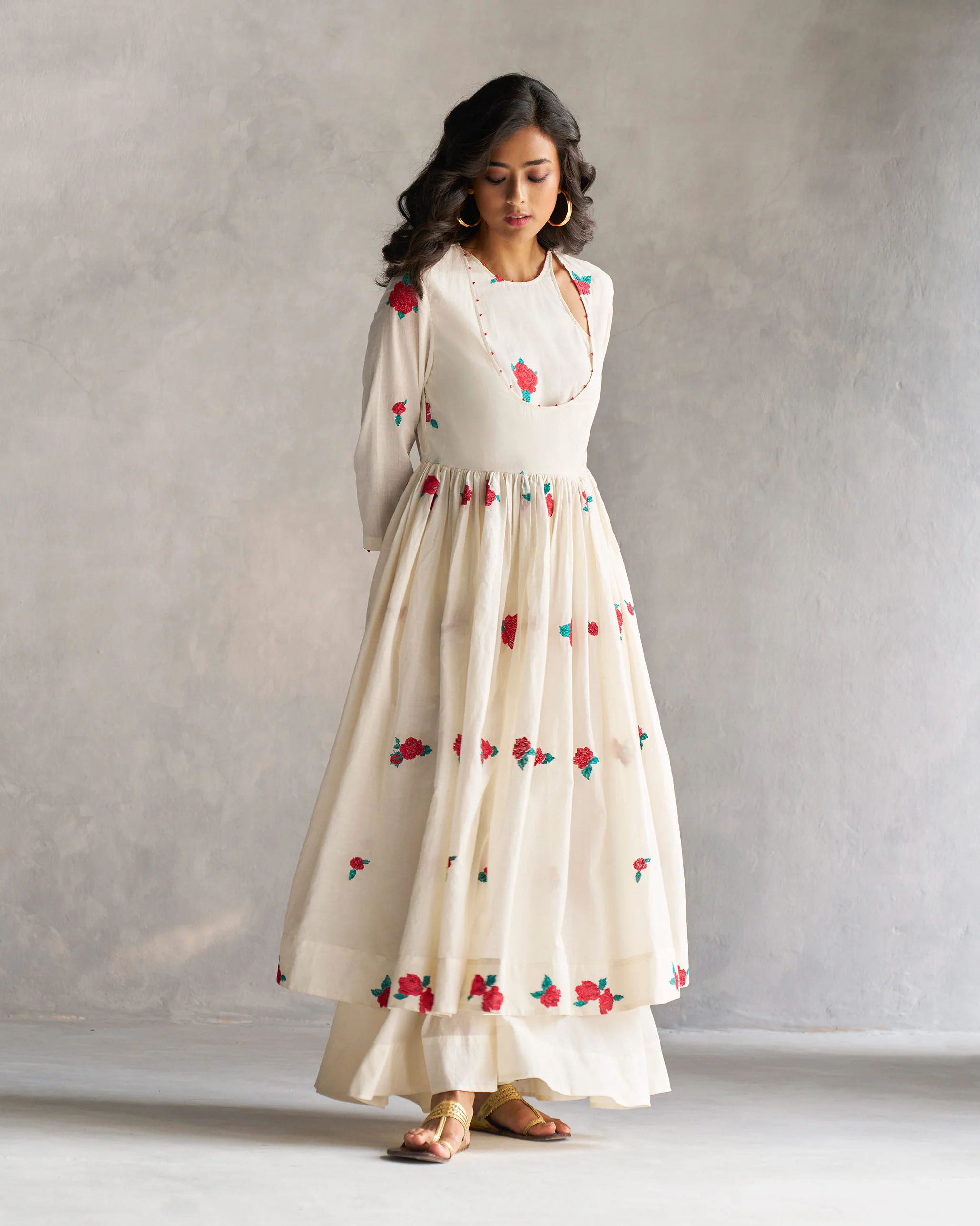 Fit & Flare Angrakha - Ivory - Image 4