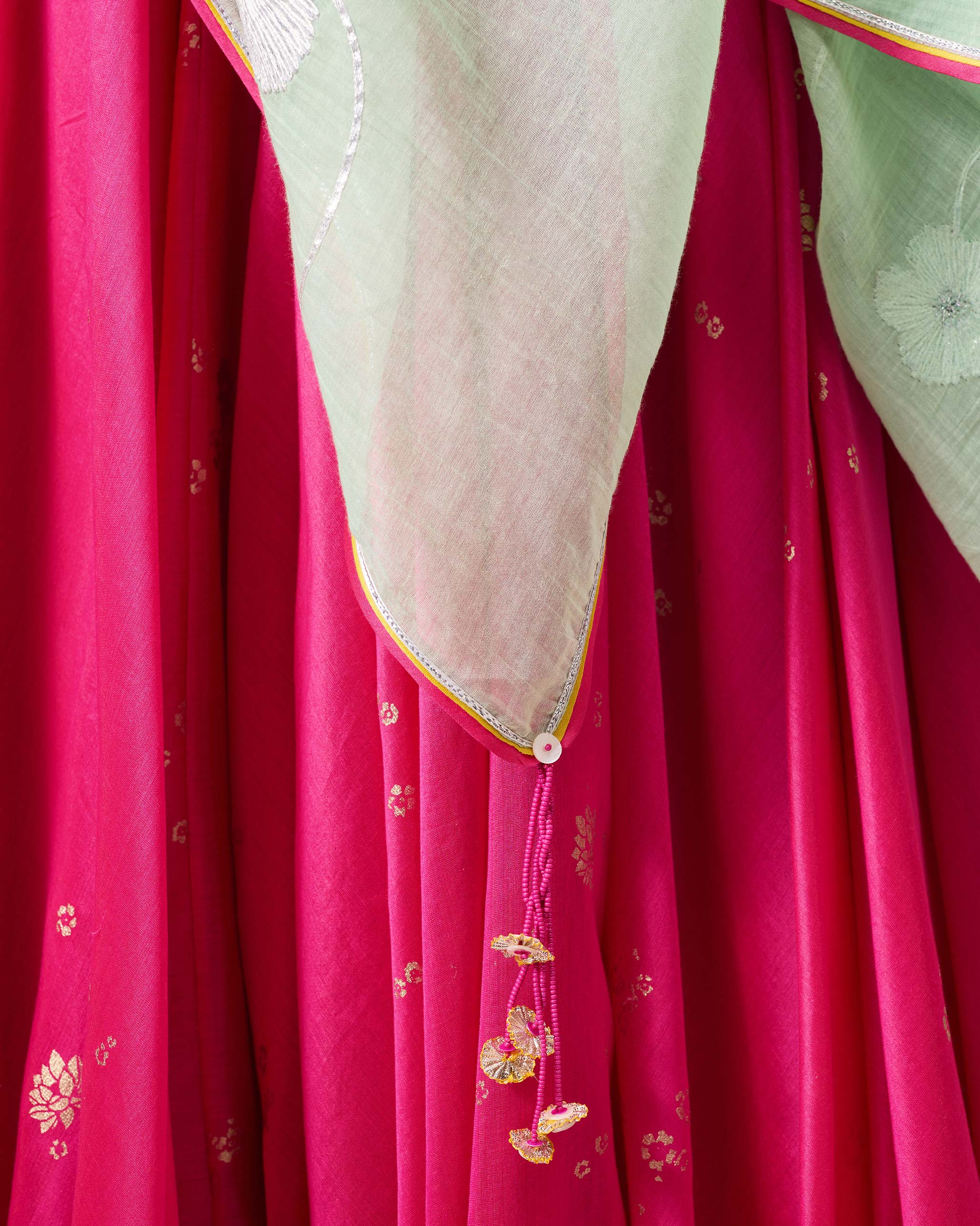 Fiza Dupatta - Sea Blue Embroidered - Image 3