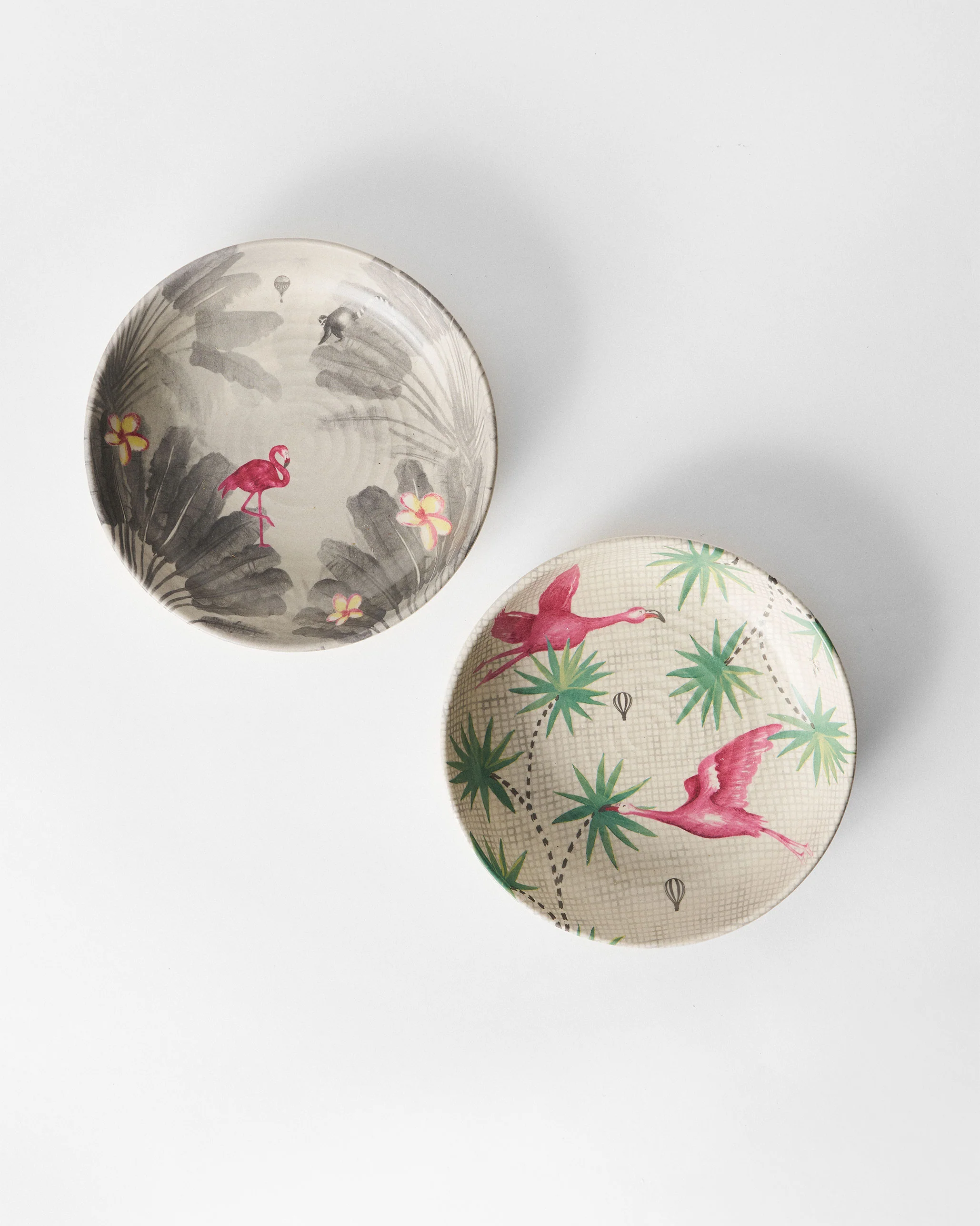 Flamingo Lush Shallow Bowl - Set of 2 - Image 2