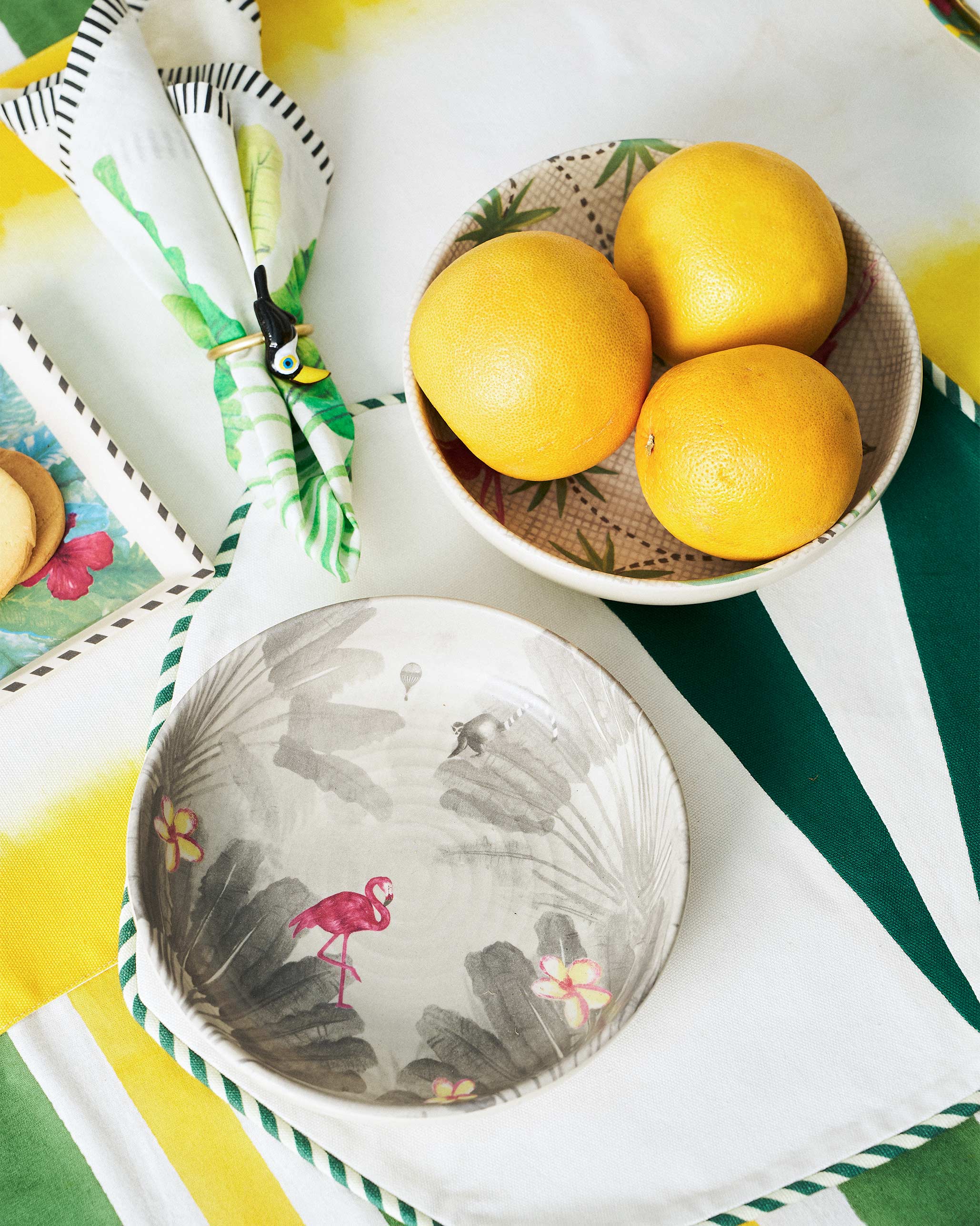 Flamingo Lush Shallow Bowl - Set of 2 - Image 7