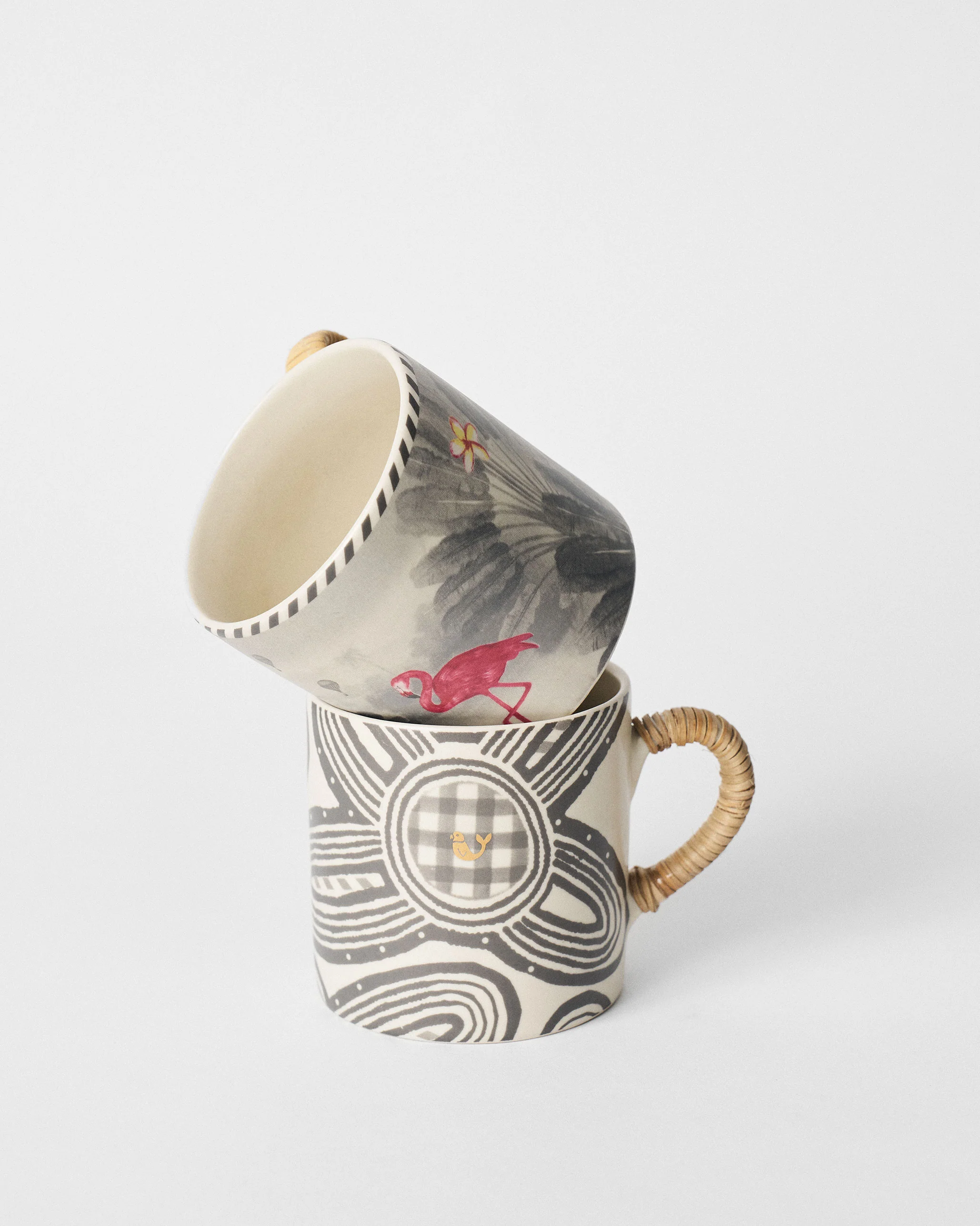 Flamingo Lush Straight Mug - Set of 2 - Image 5