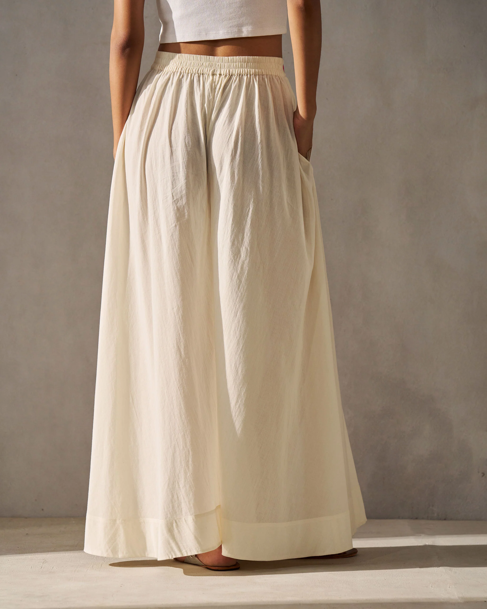 Flared Sharara - Ivory - Image 4