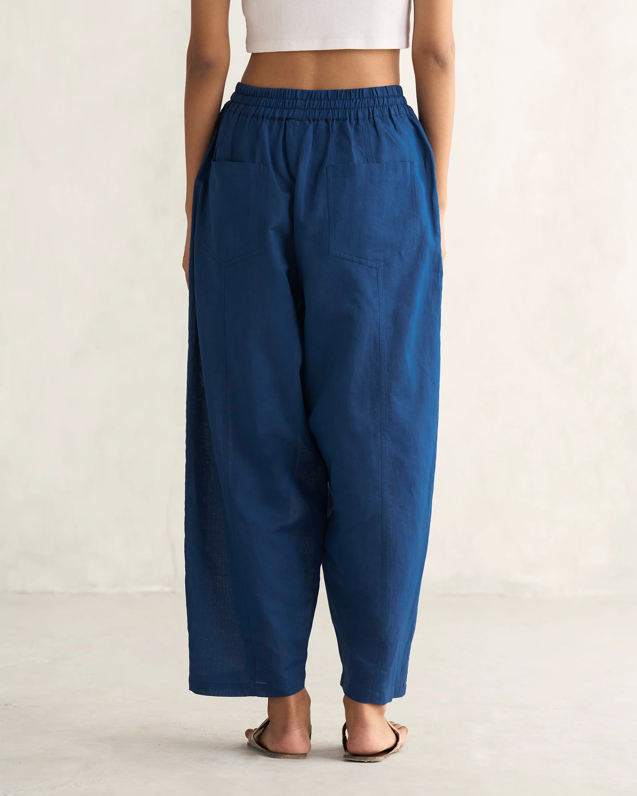 Flayer Drawstring Pants - Navy - Image 3