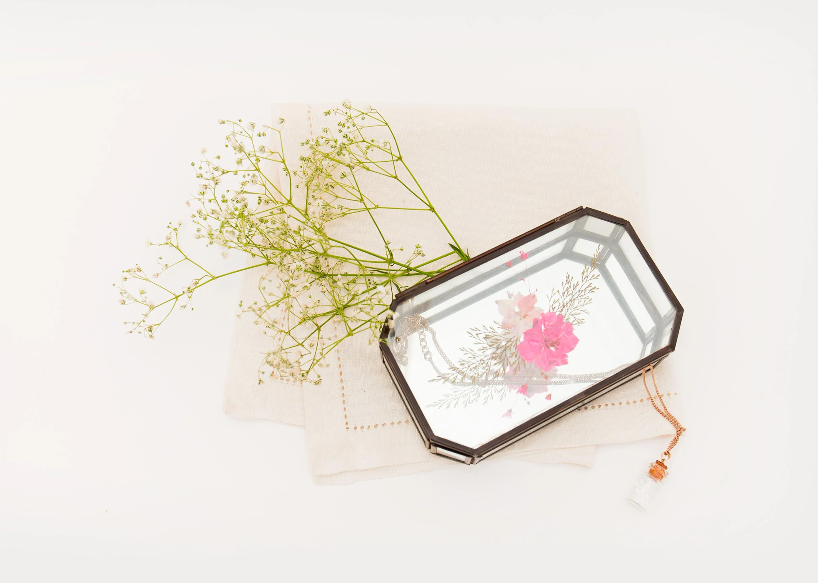Fleur Jewellery Box - Pink - Image 3