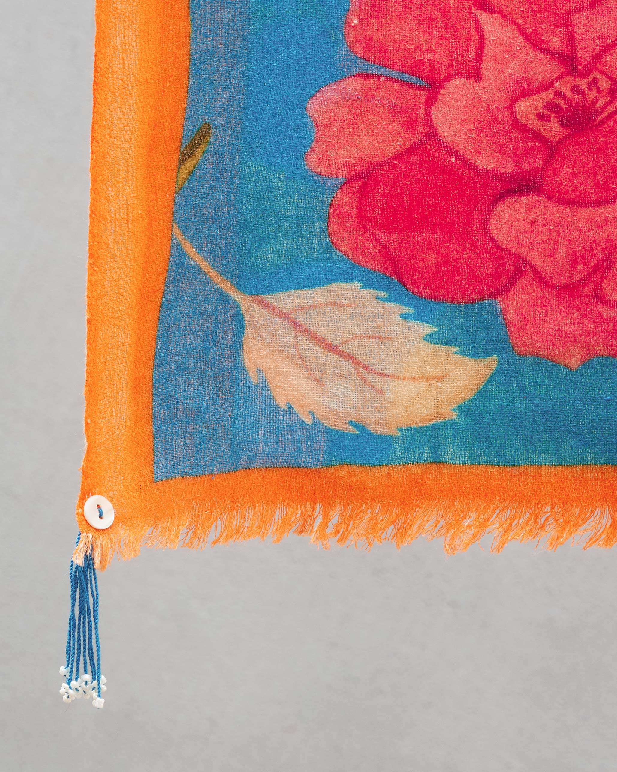 Fleur Scarf - Blue Print - Image 2
