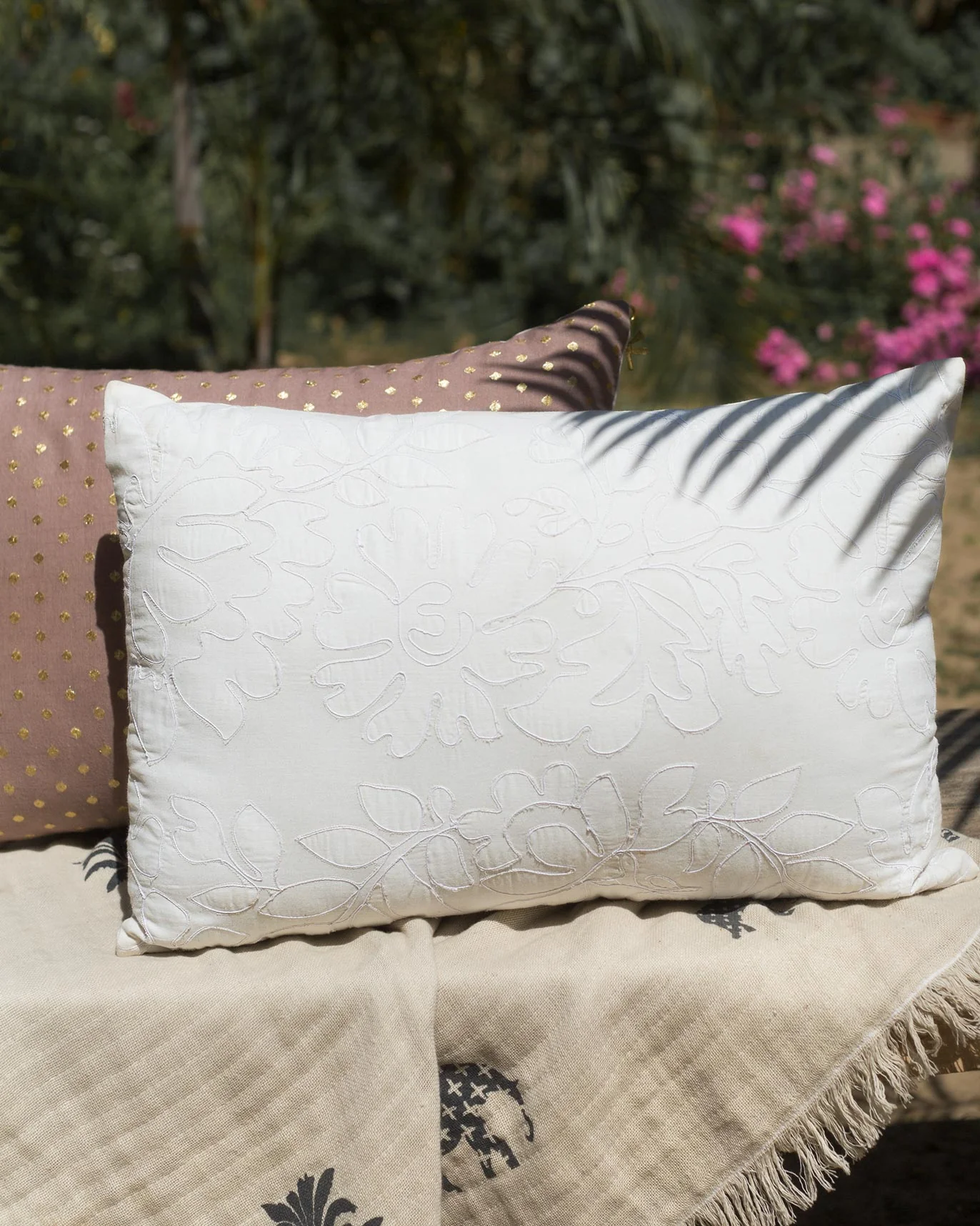 Flora Applique Pillow Cover - Image 2