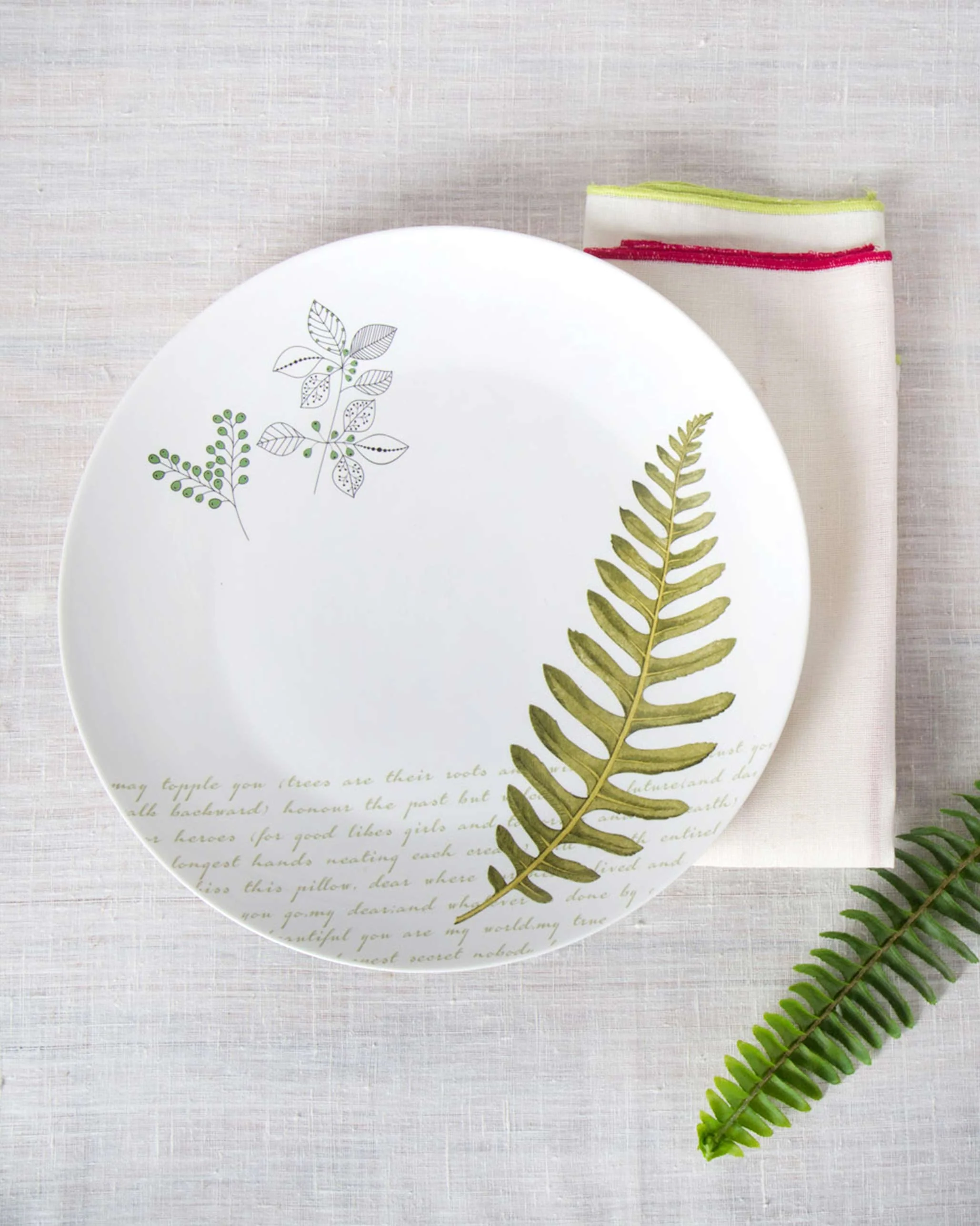 Flora Fauna Dinner Plate - Image 2