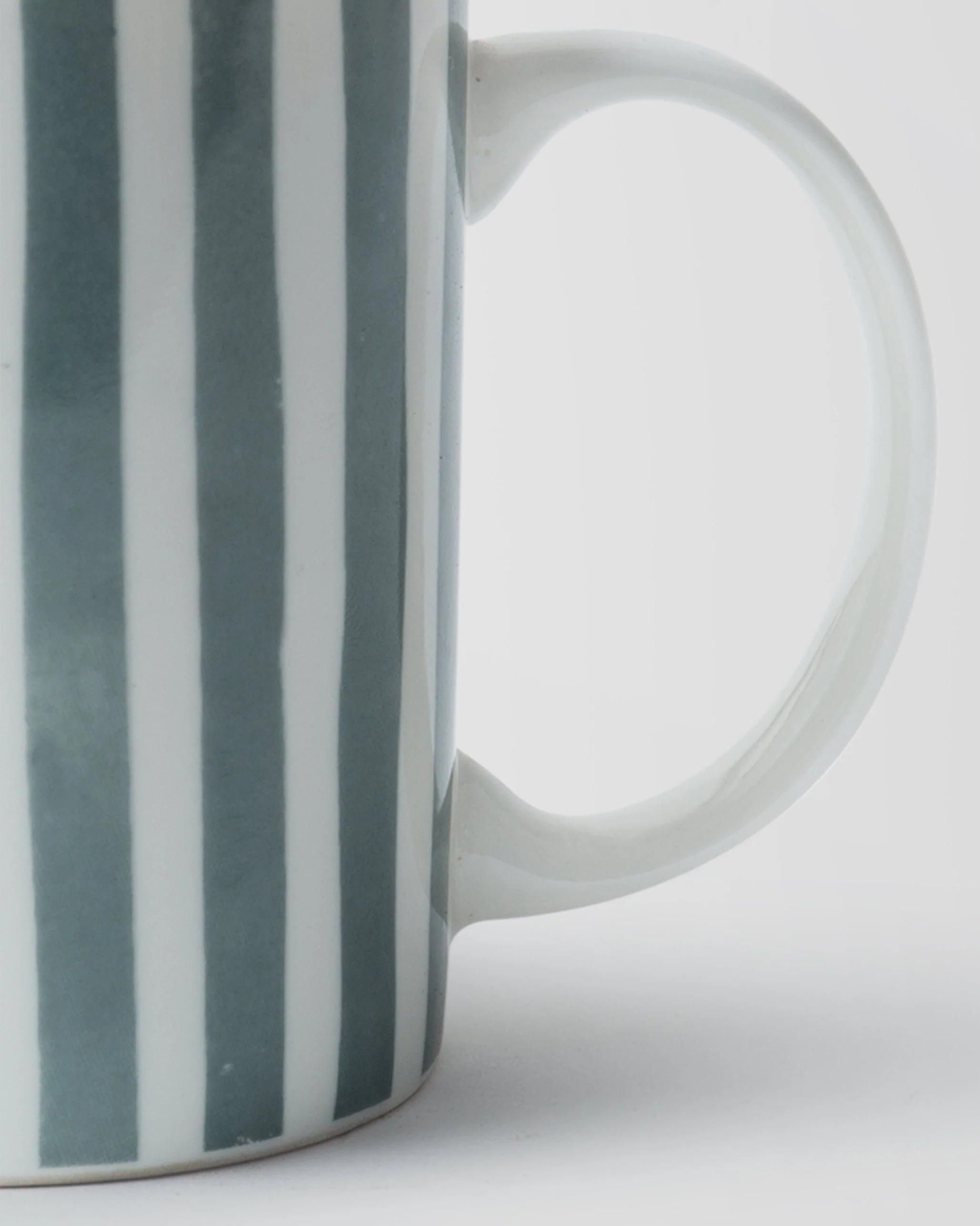 Flora Fauna Stripes Mug - Charcoal - Image 2