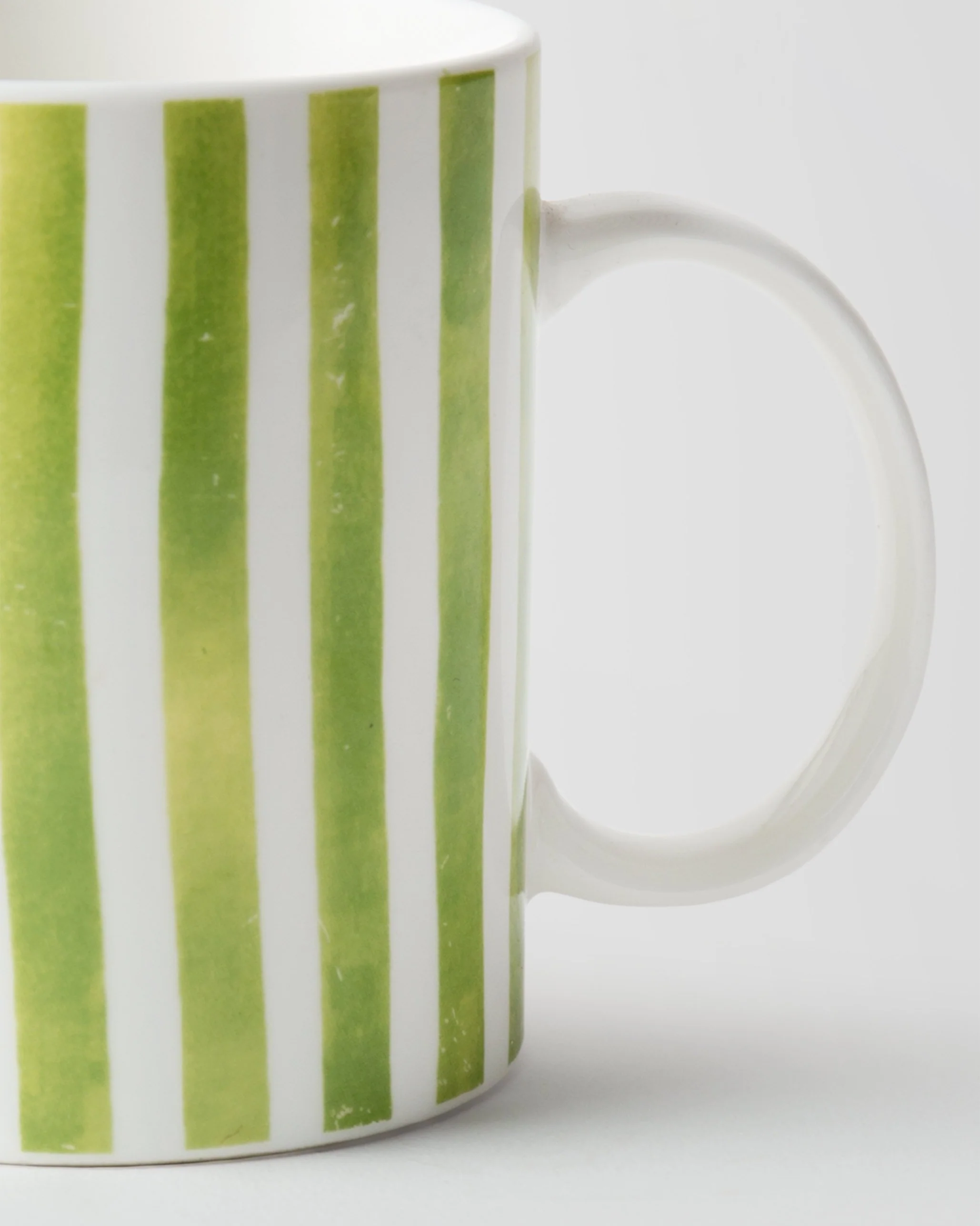 Flora Fauna Stripes Mug - Lime - Image 2