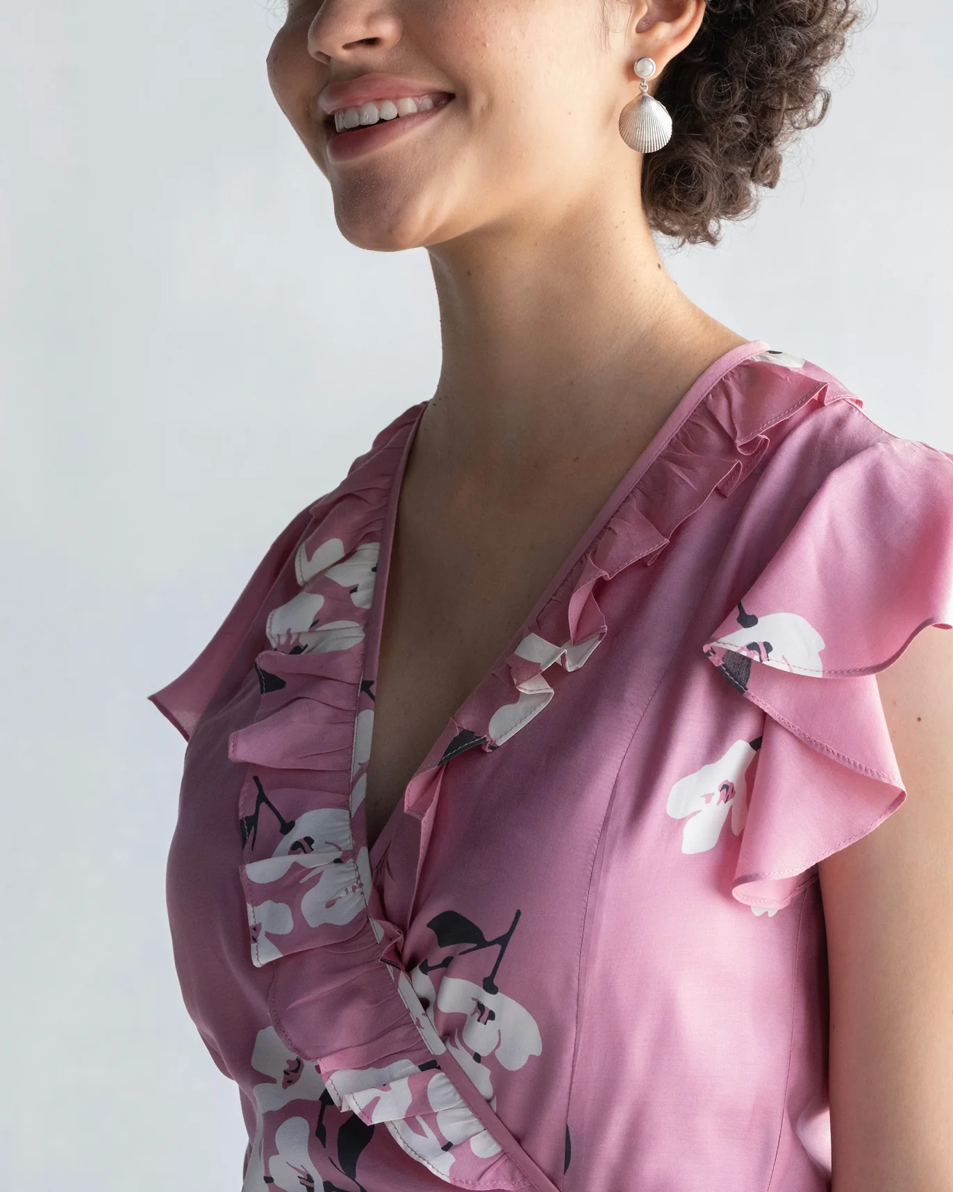 Floral Maxi Dress with Slip - Pink - Image 2