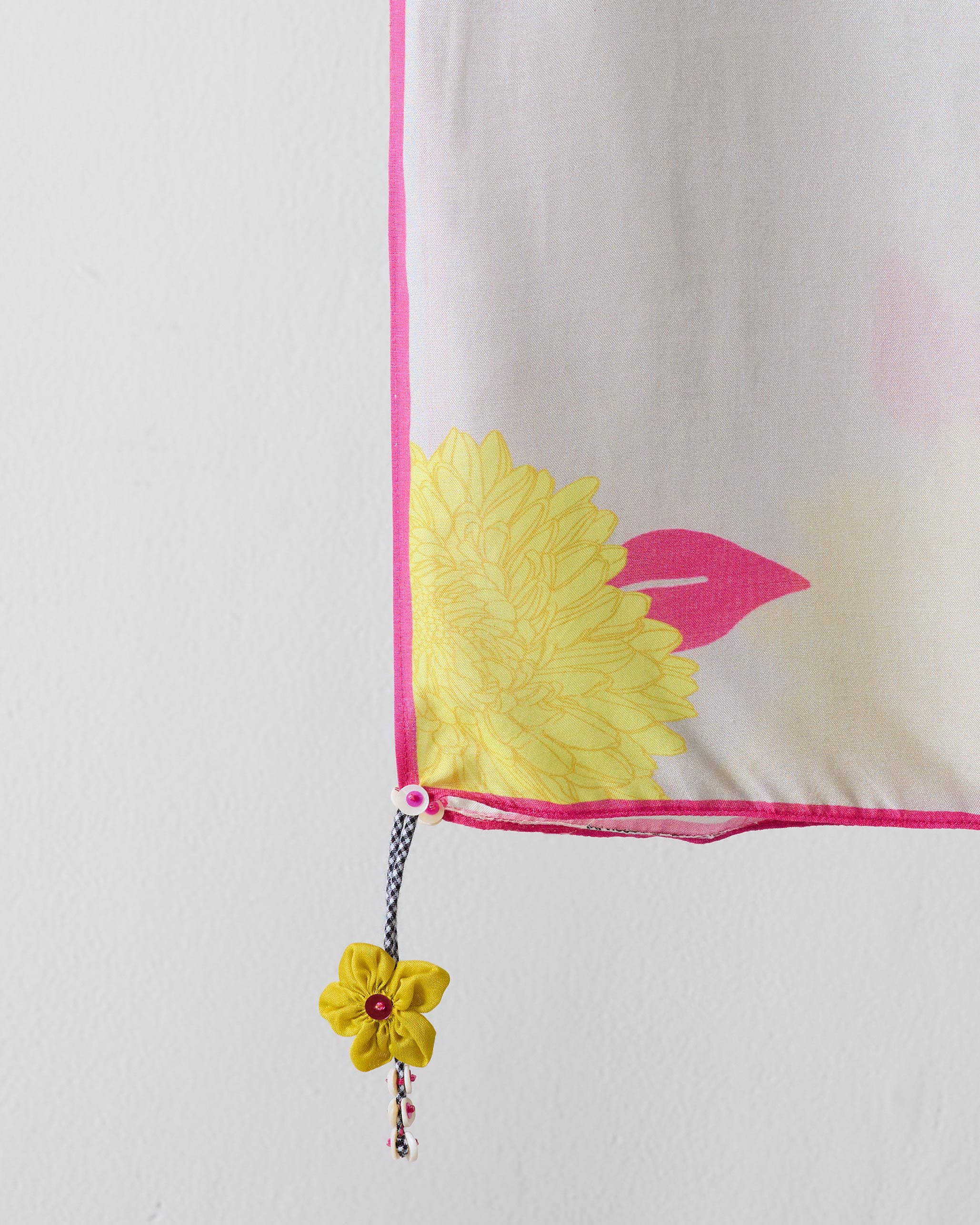 Floral Scarf - Grey - Image 2