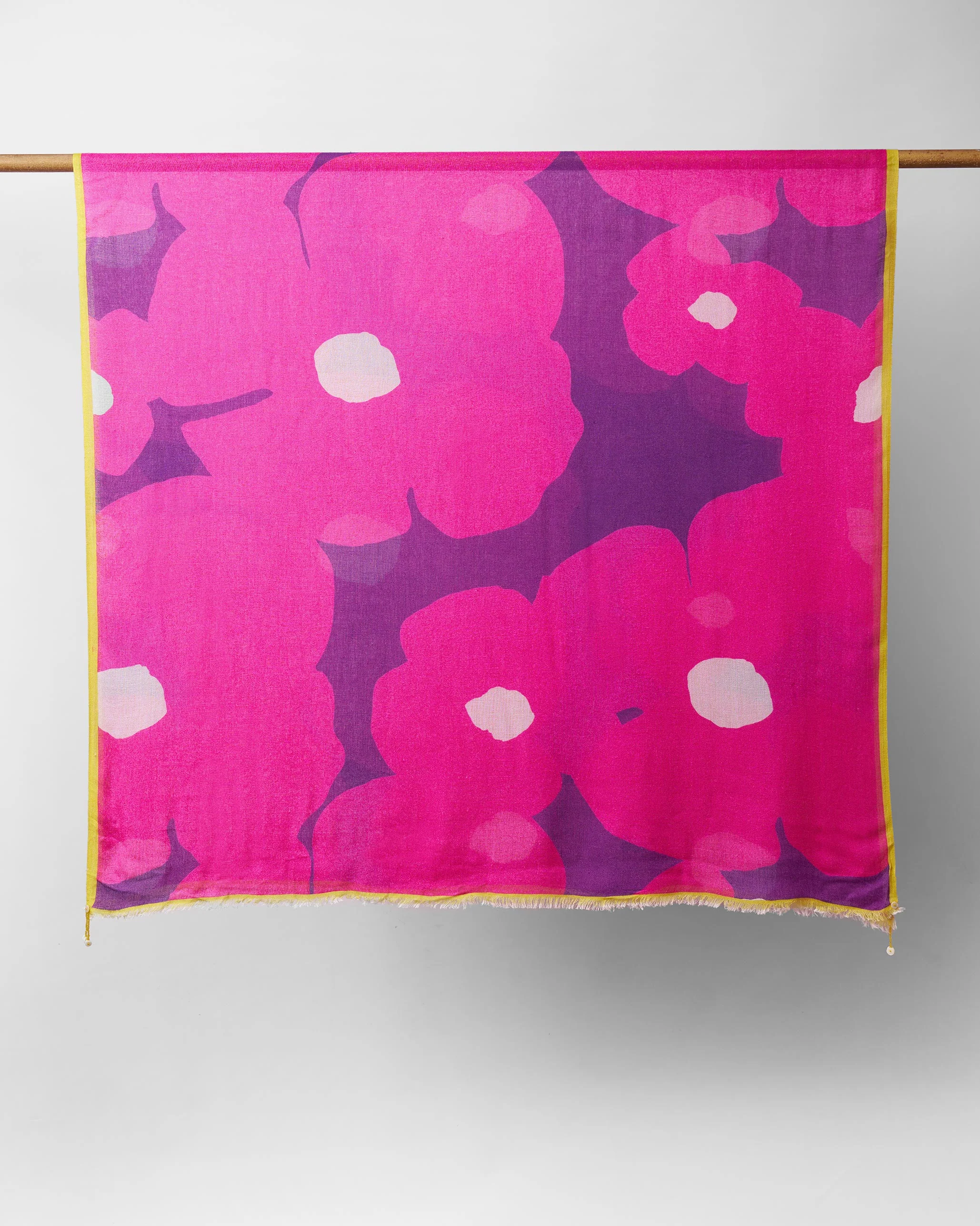 Floralia Shawl - Fuchsia - Image 2