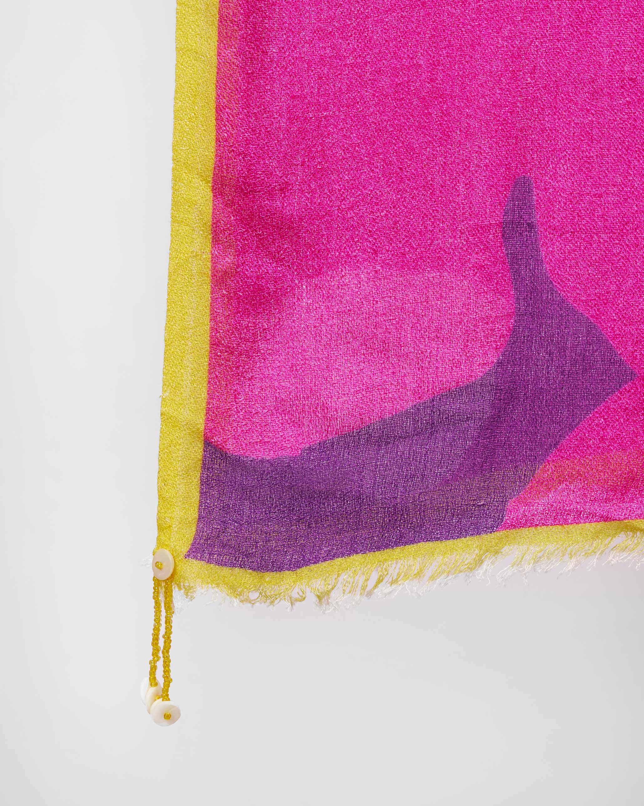 Floralia Shawl - Fuchsia - Image 3