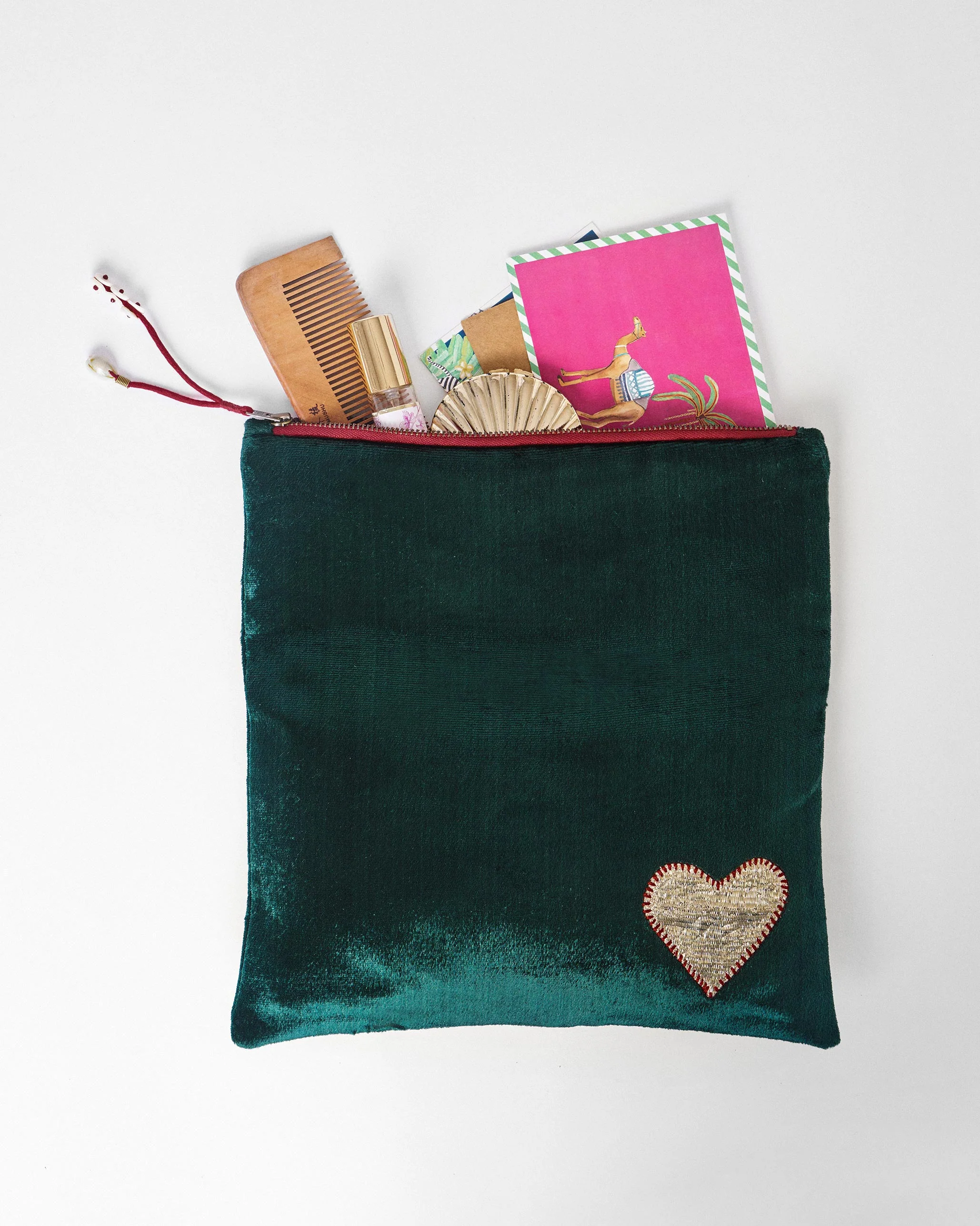 Fold Over Clutch - Green - Image 8