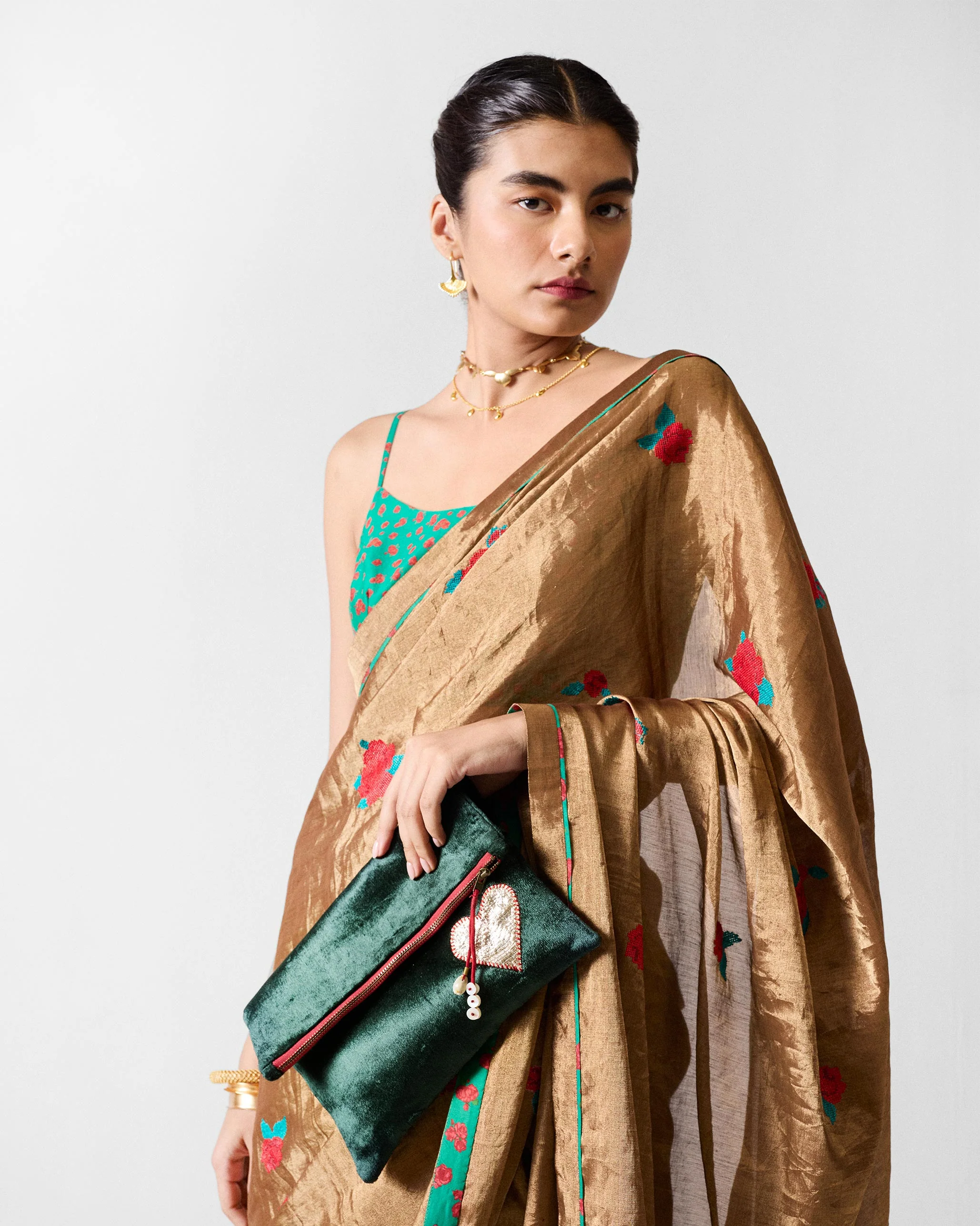 Fold Over Clutch - Green - Image 9