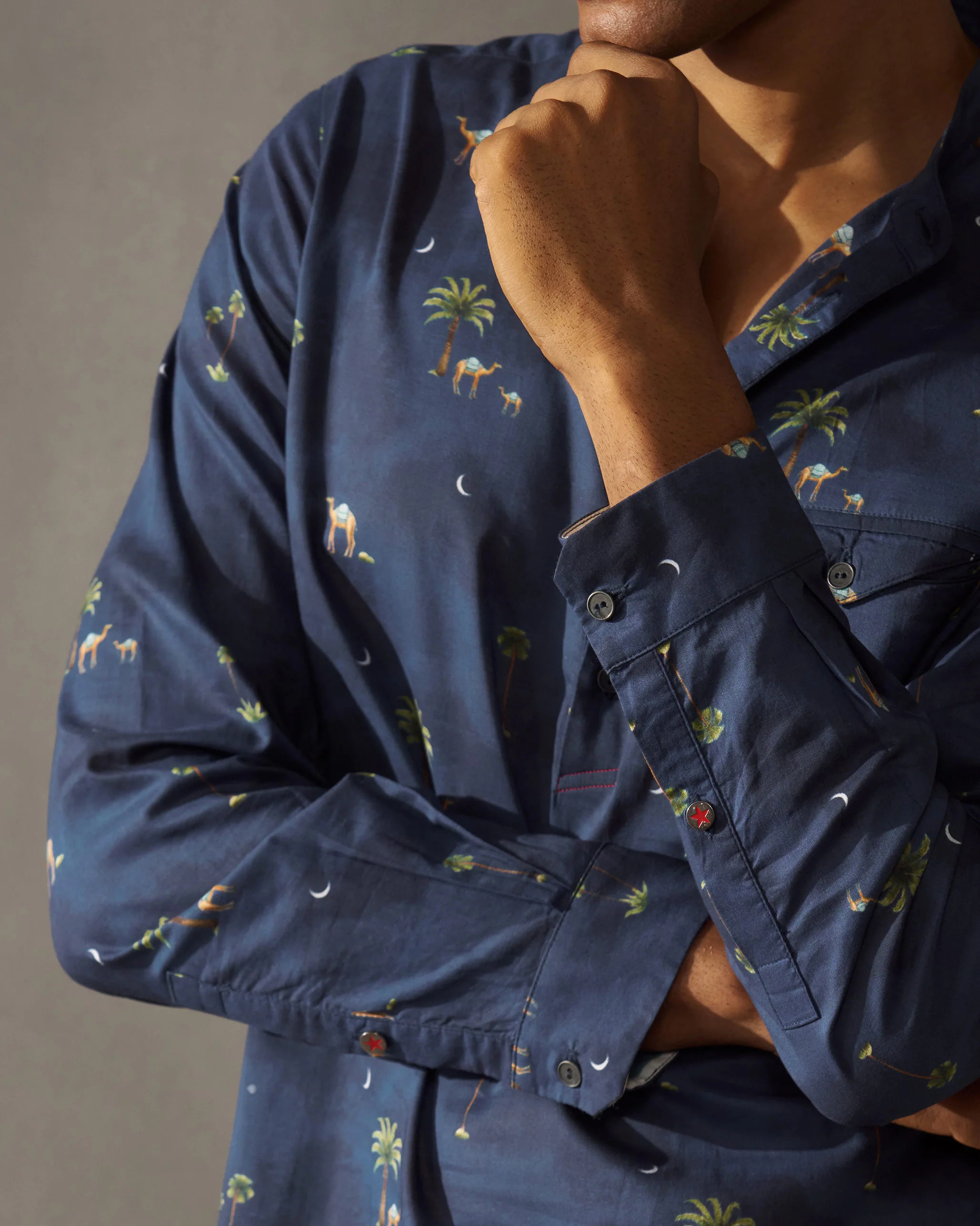 Fort Kurta - Dark Navy Print - Image 2
