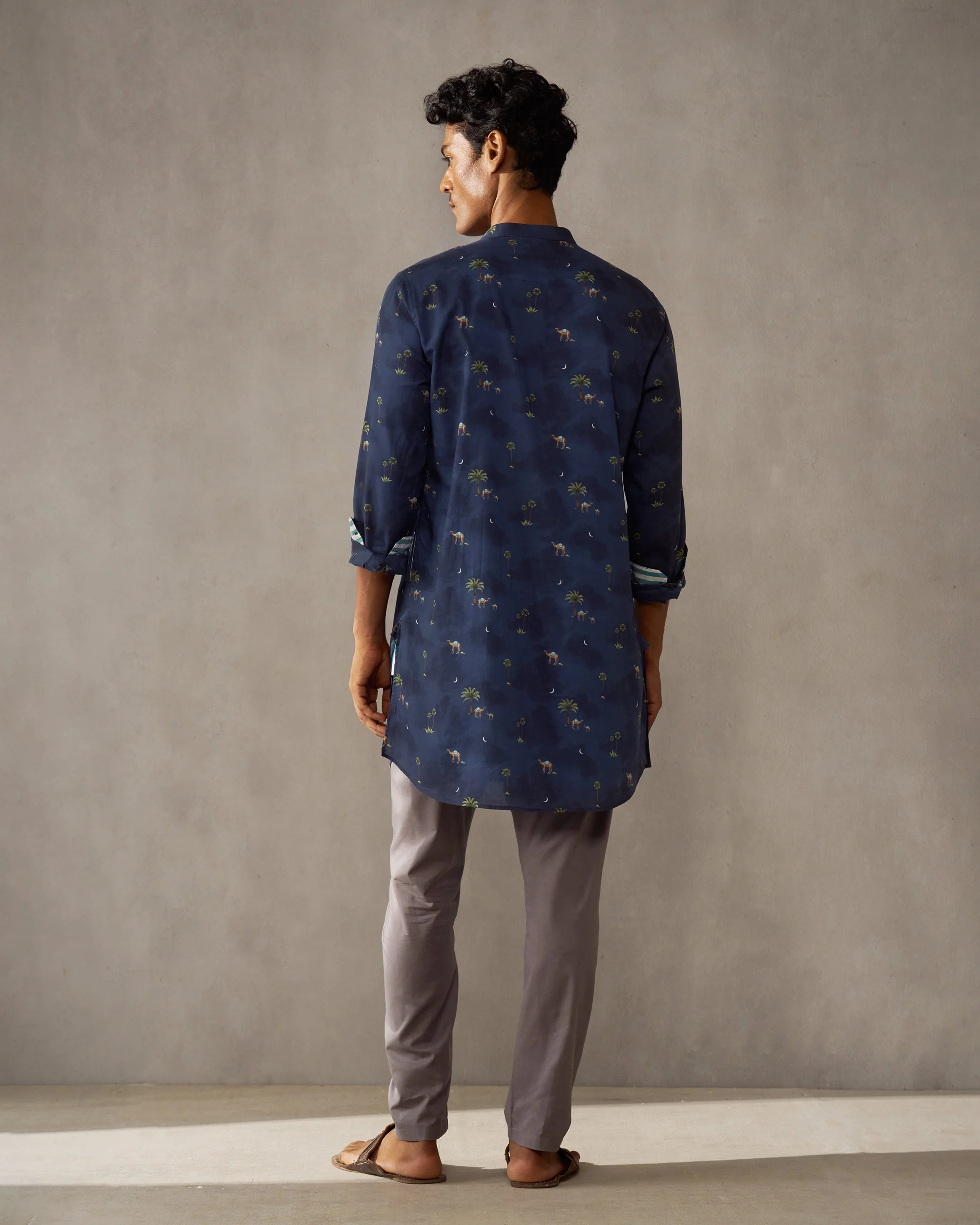 Fort Kurta - Dark Navy Print - Image 5