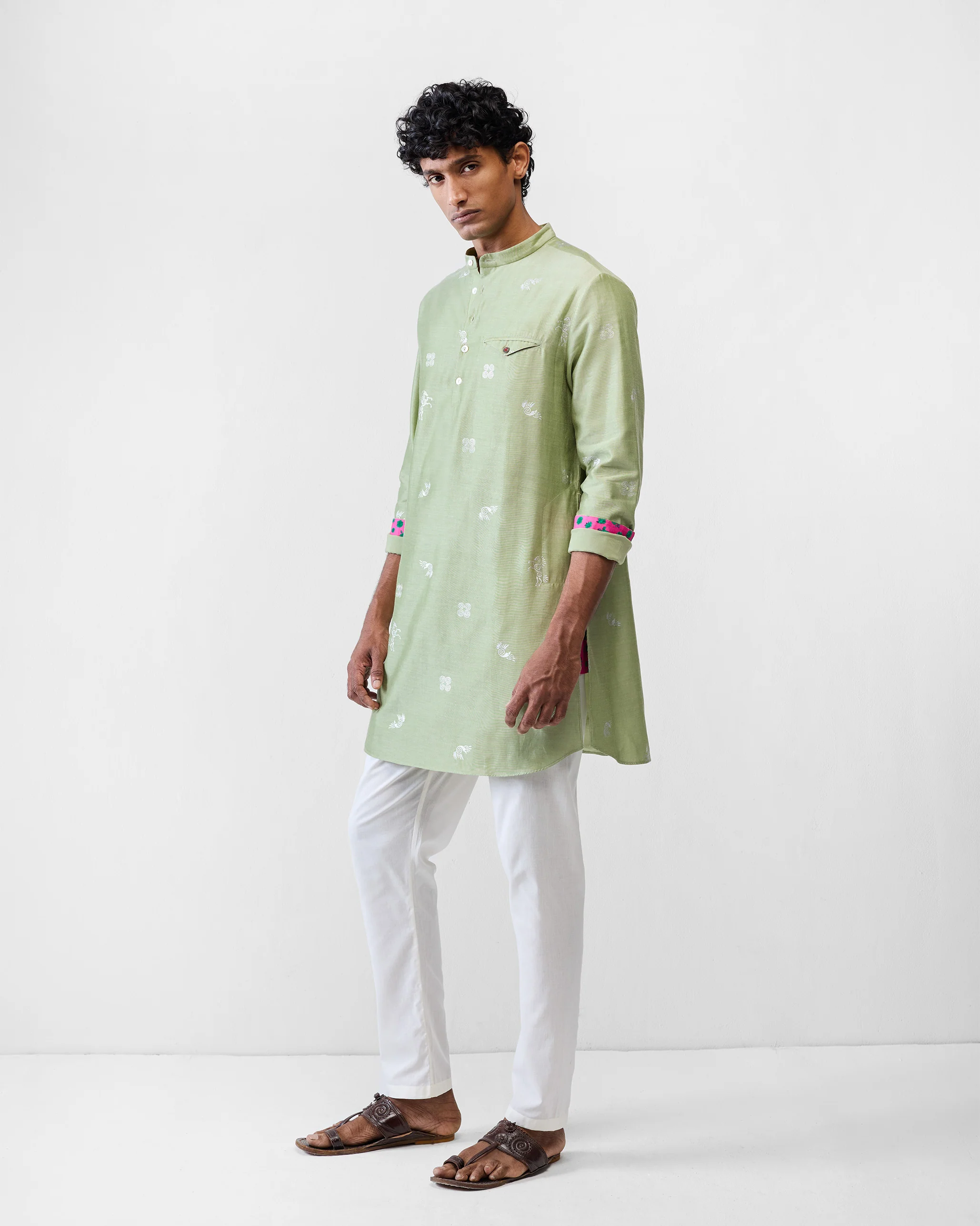 Fort Kurta - Mint Printed - Image 3
