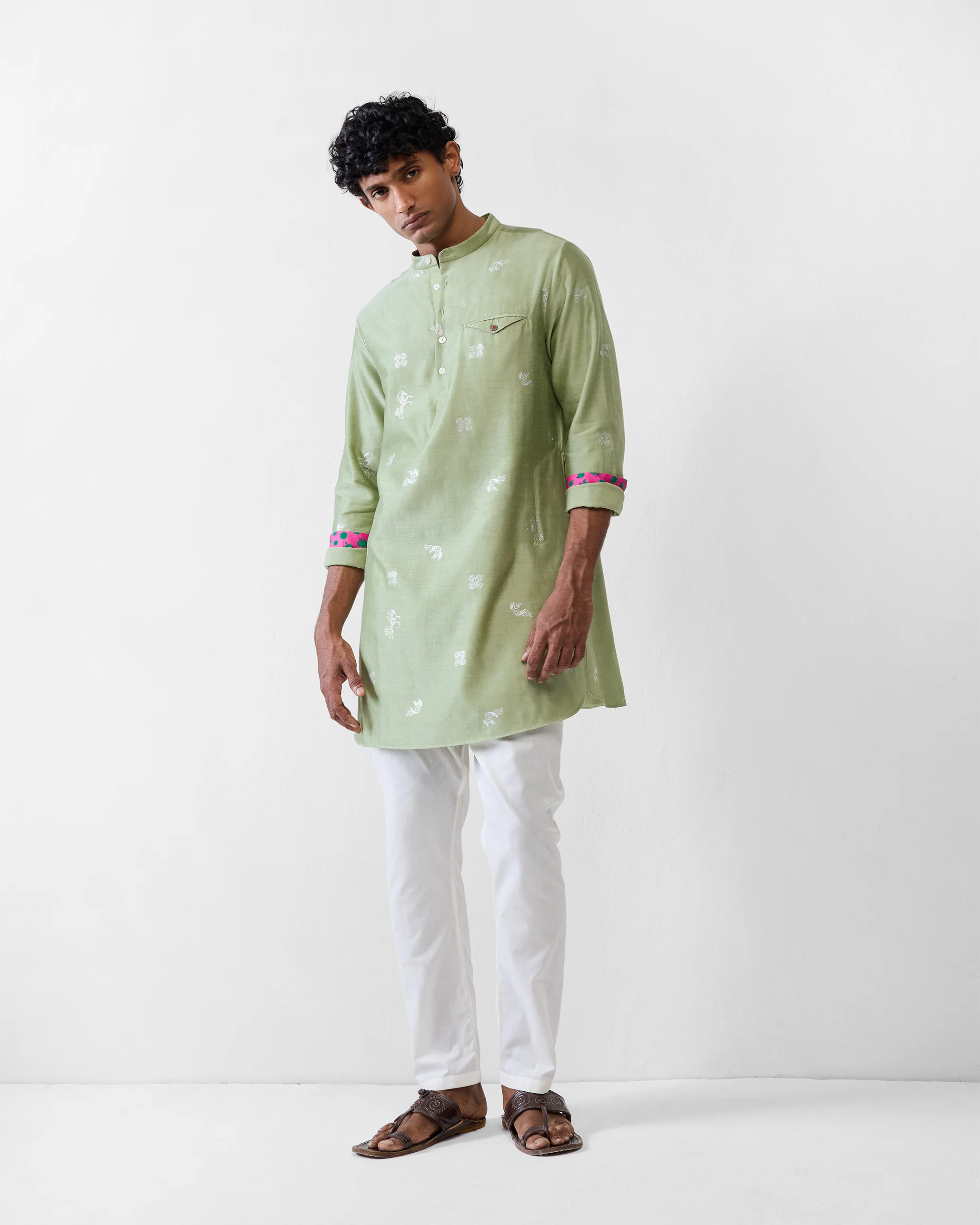 Fort Kurta - Mint Printed - Image 5