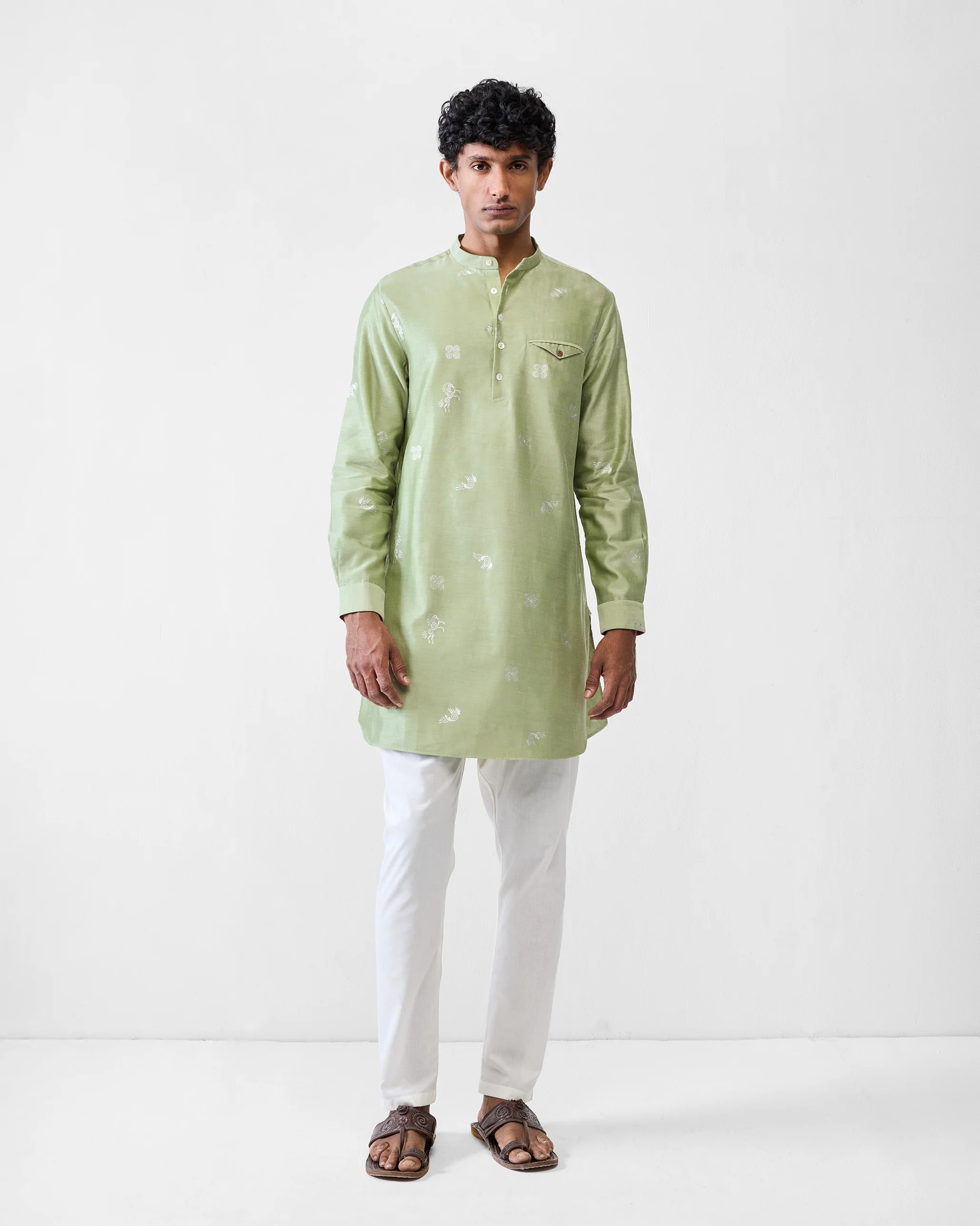 Fort Kurta - Mint Printed - Image 6