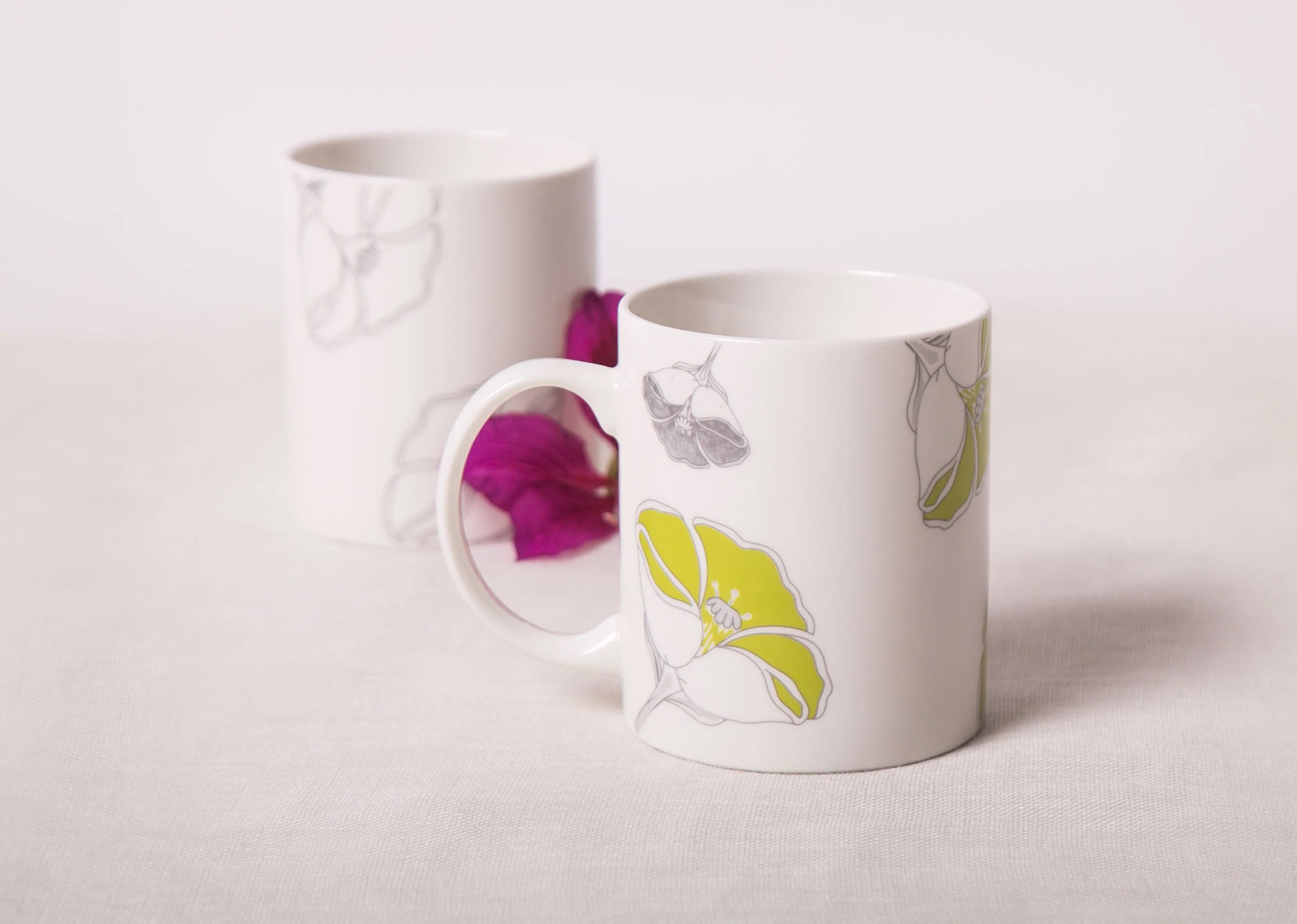 Frangi Flower Mug - Lime - Image 3