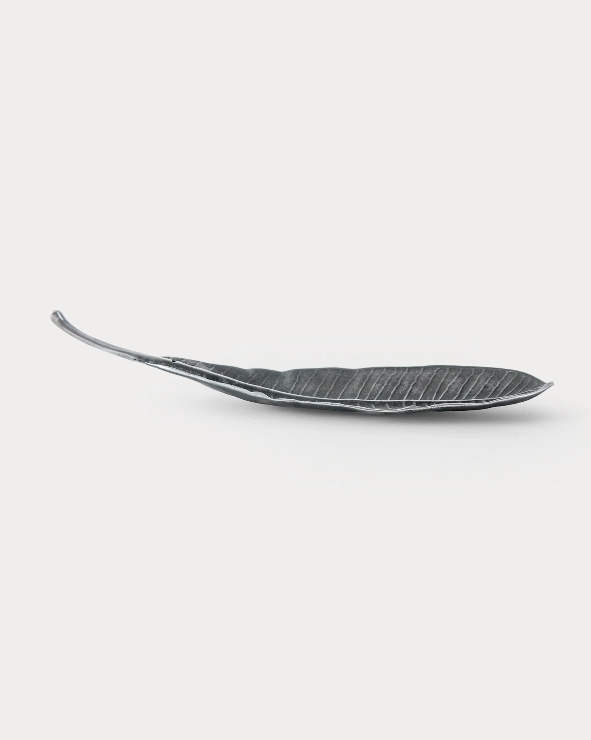 Frangi Leaf Incense Holder - Antique Silver - Image 2