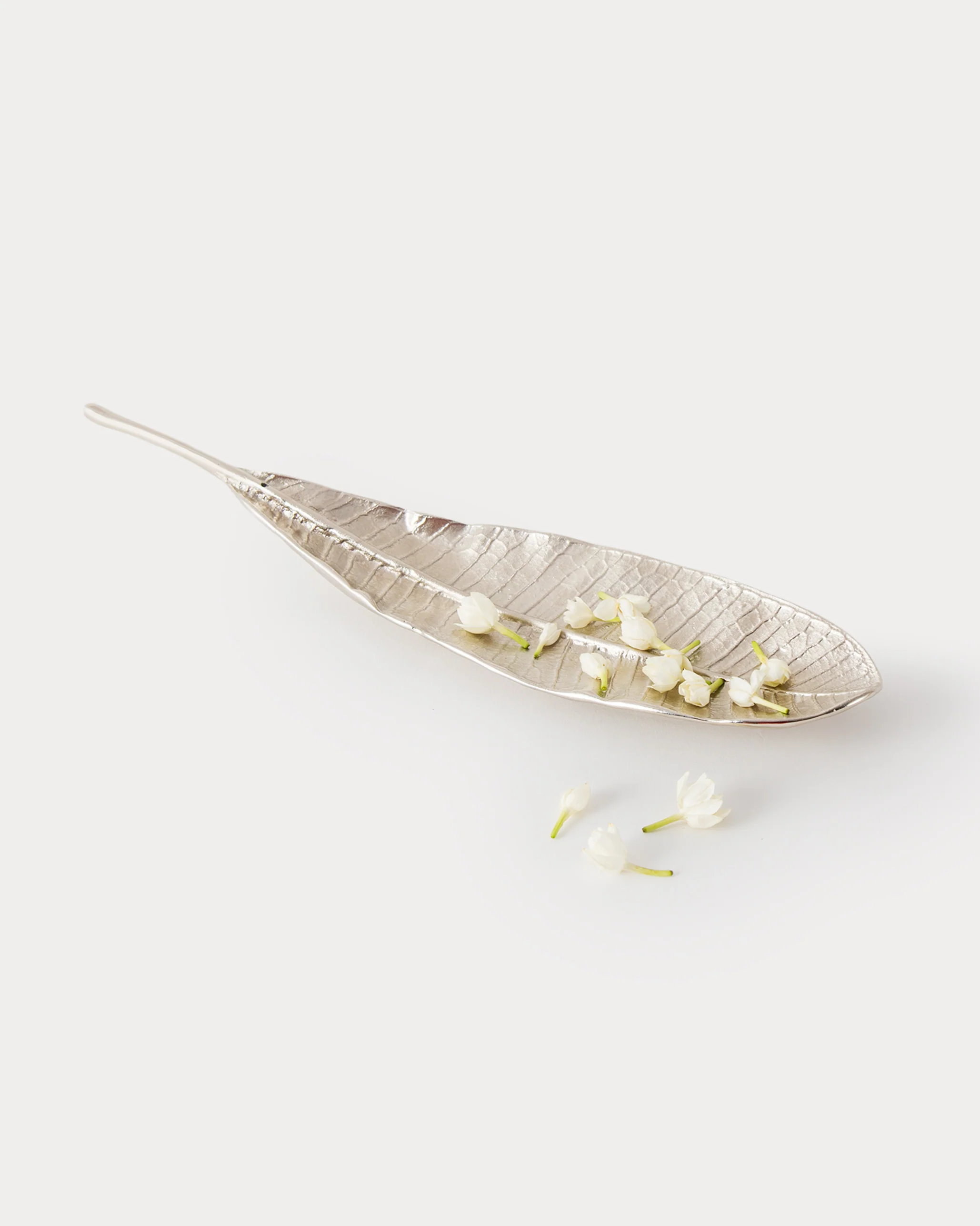 Frangi Leaf Incense Holder - Silver - Image 2