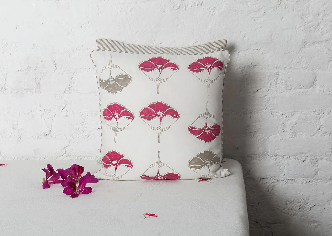 Frangipani Blossom Cushion Cover - Image 3