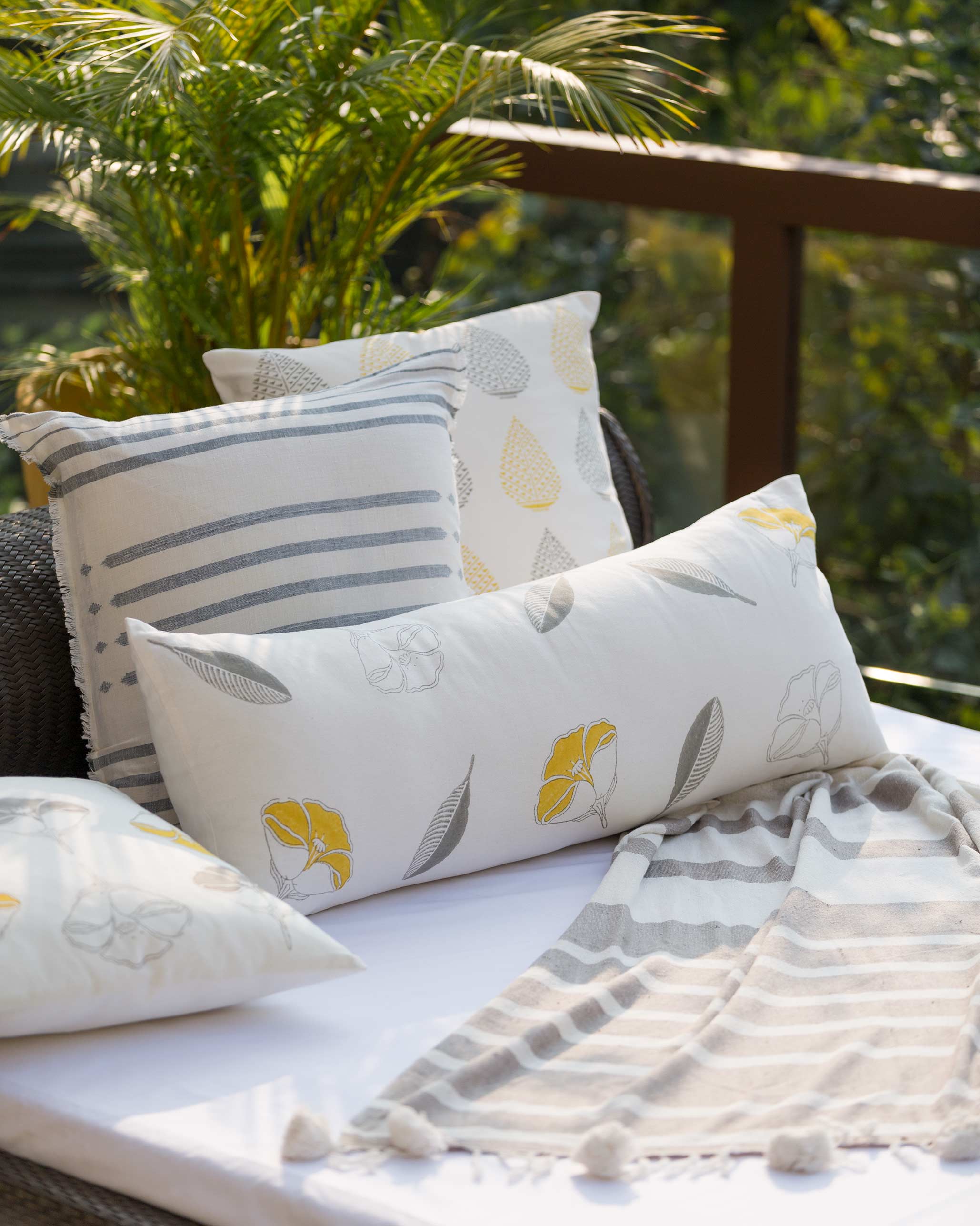Frangipani Pillow Cover - Image 5