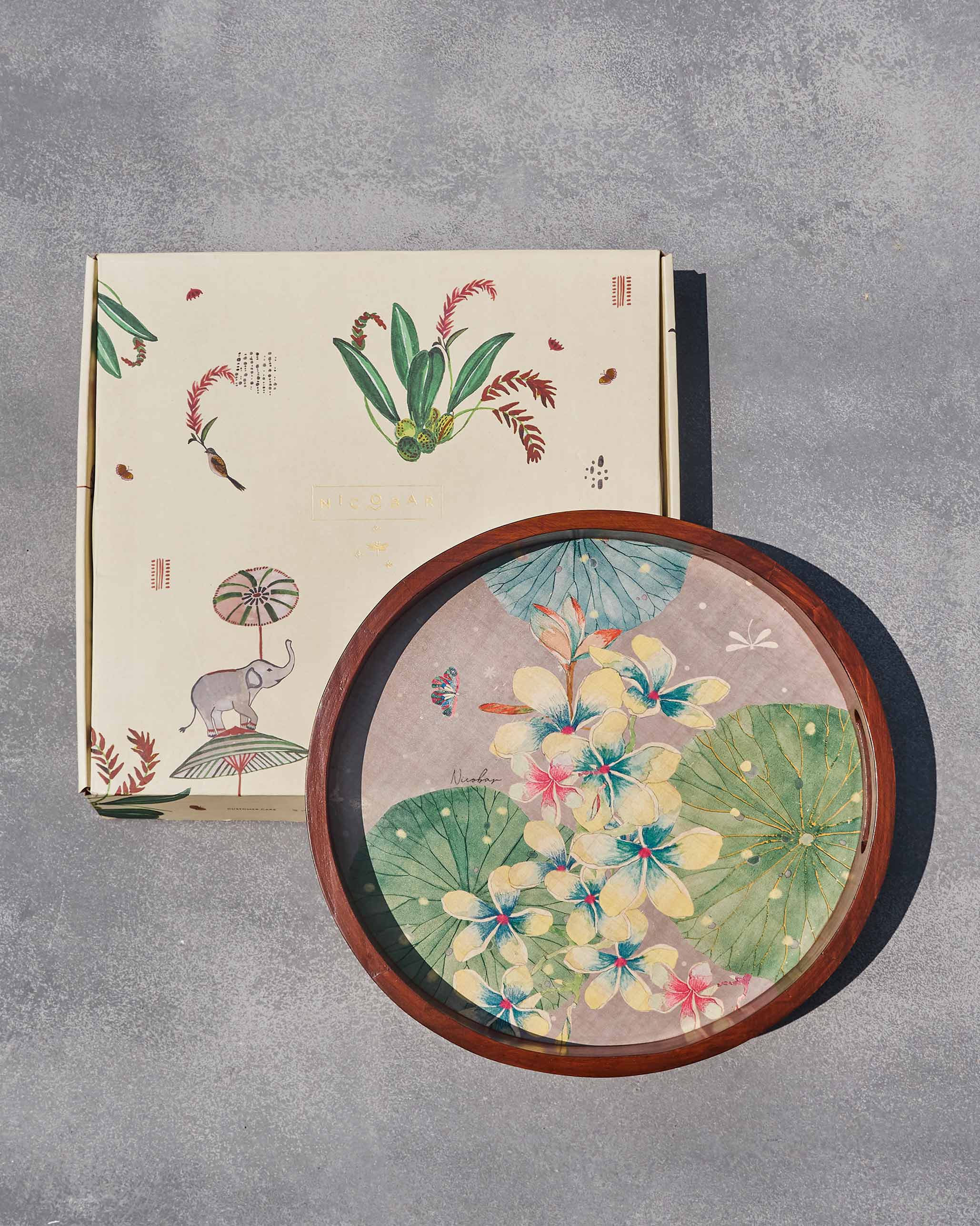 Frangipani Round Tray - Image 7