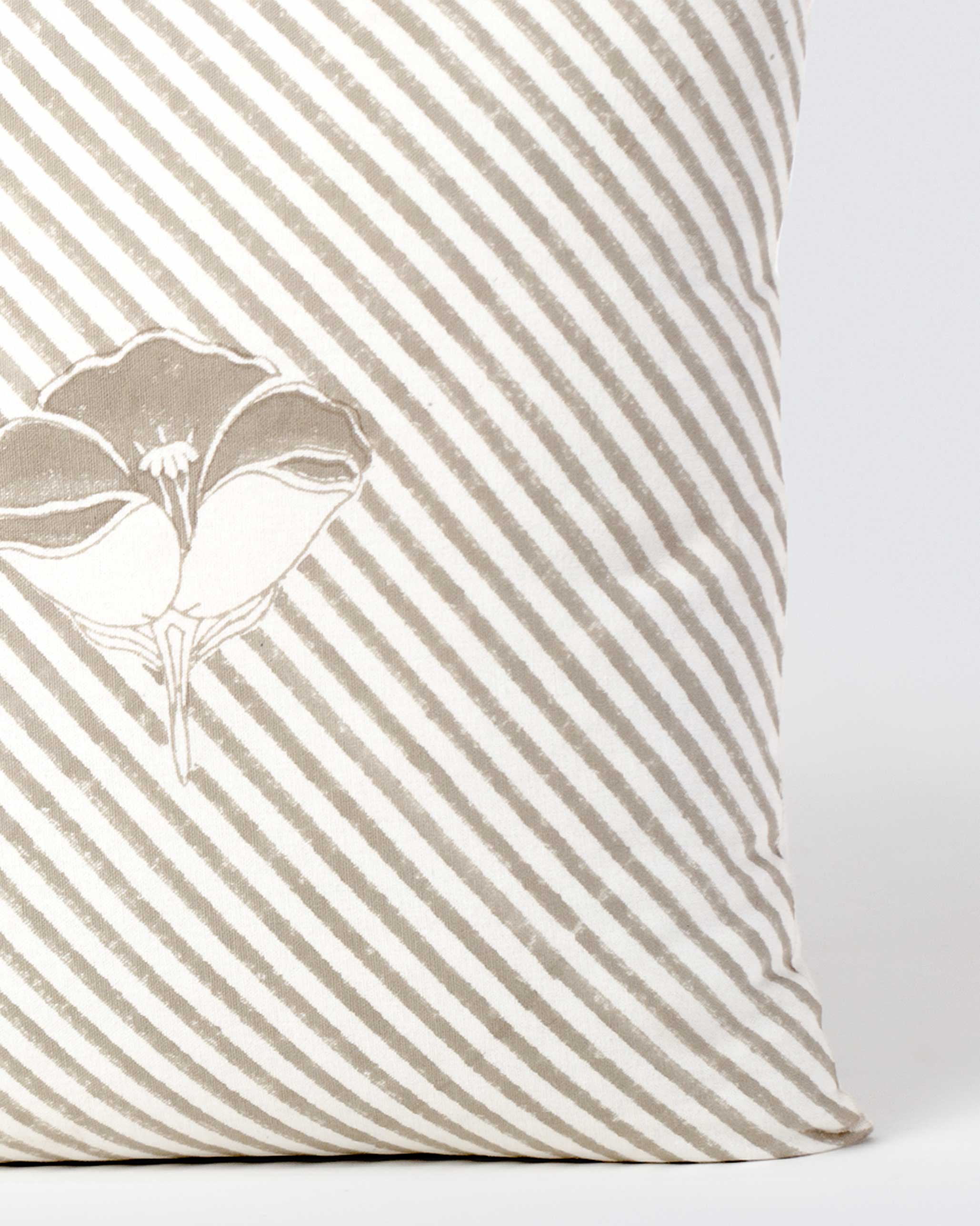 Frangipani Stripe Cushion Cover - Image 2