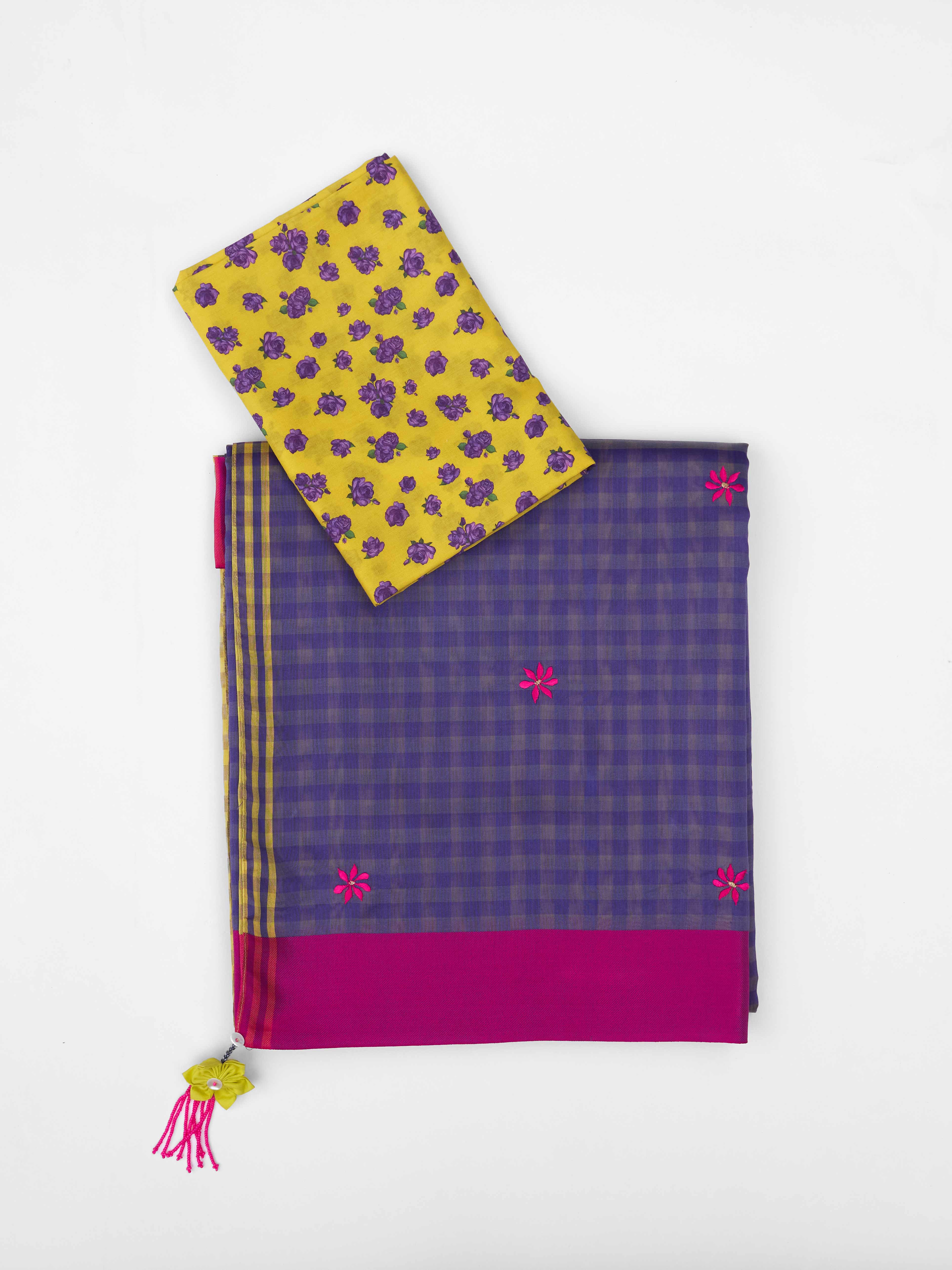 Freya Sari - Lime & Purple Embroidered - Image 5