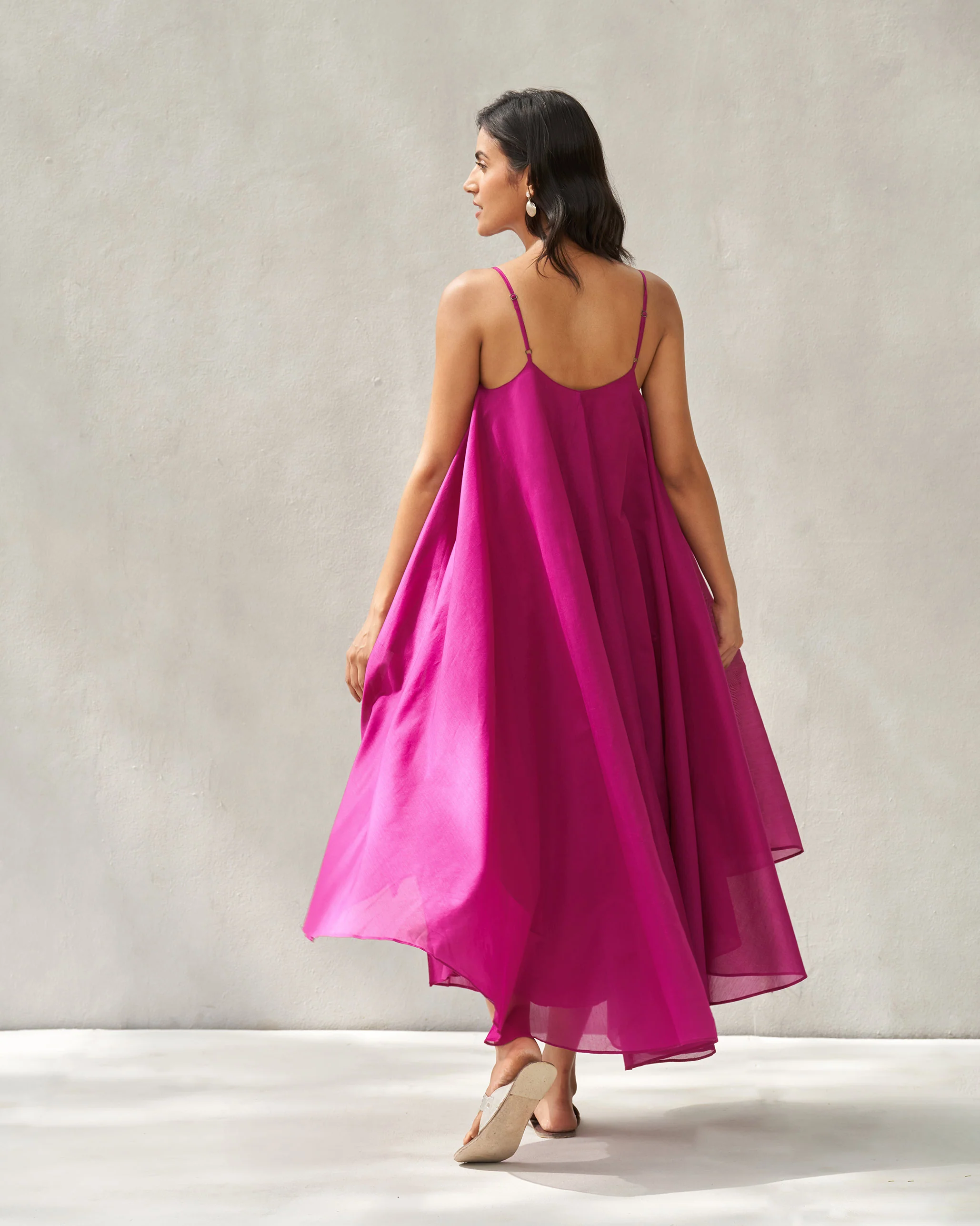 Frieda Back Gusset Dress - Magenta - Image 2
