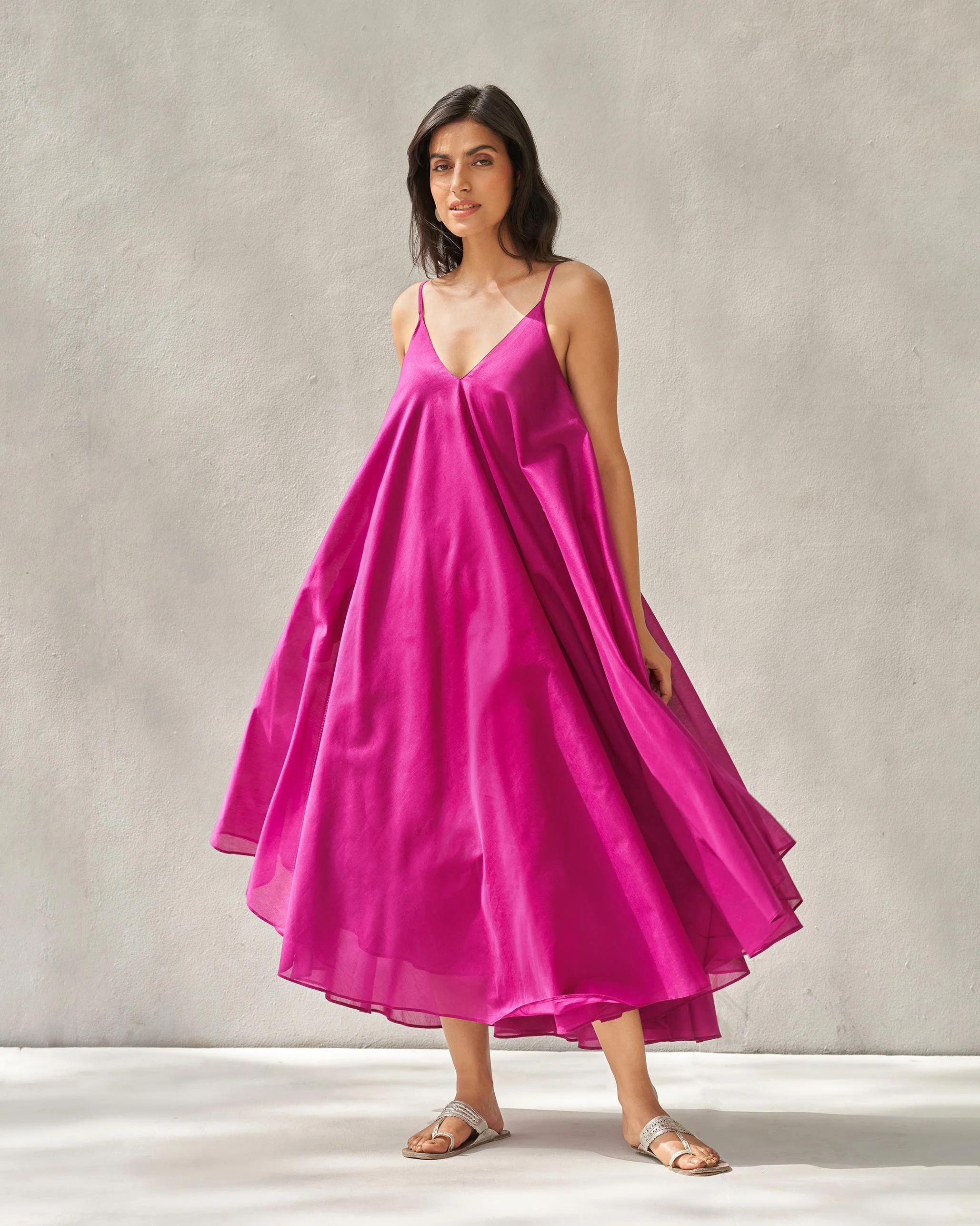 Frieda Back Gusset Dress - Magenta - Image 3