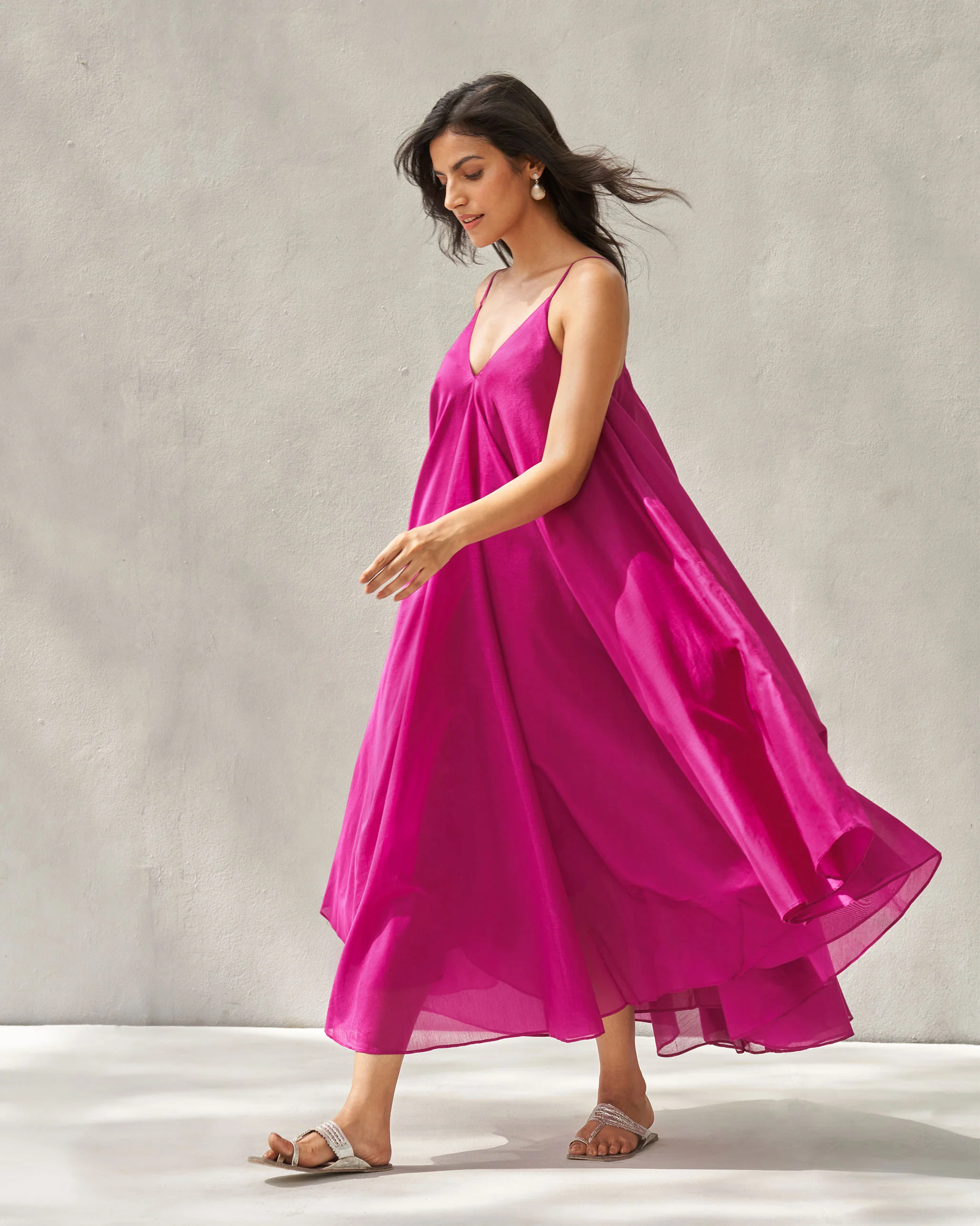 Frieda Back Gusset Dress - Magenta - Image 4