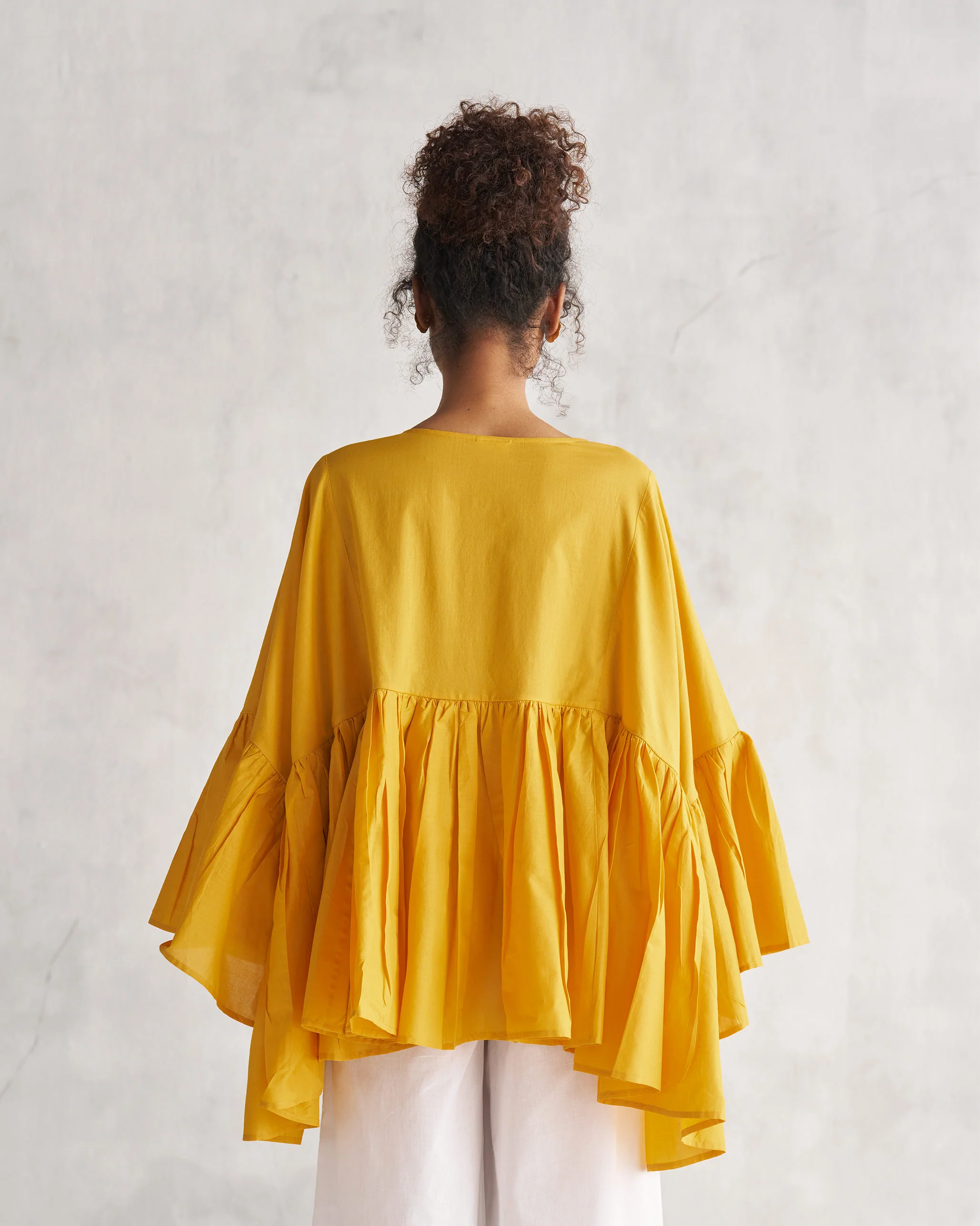 Frill Top - Ochre - Image 3