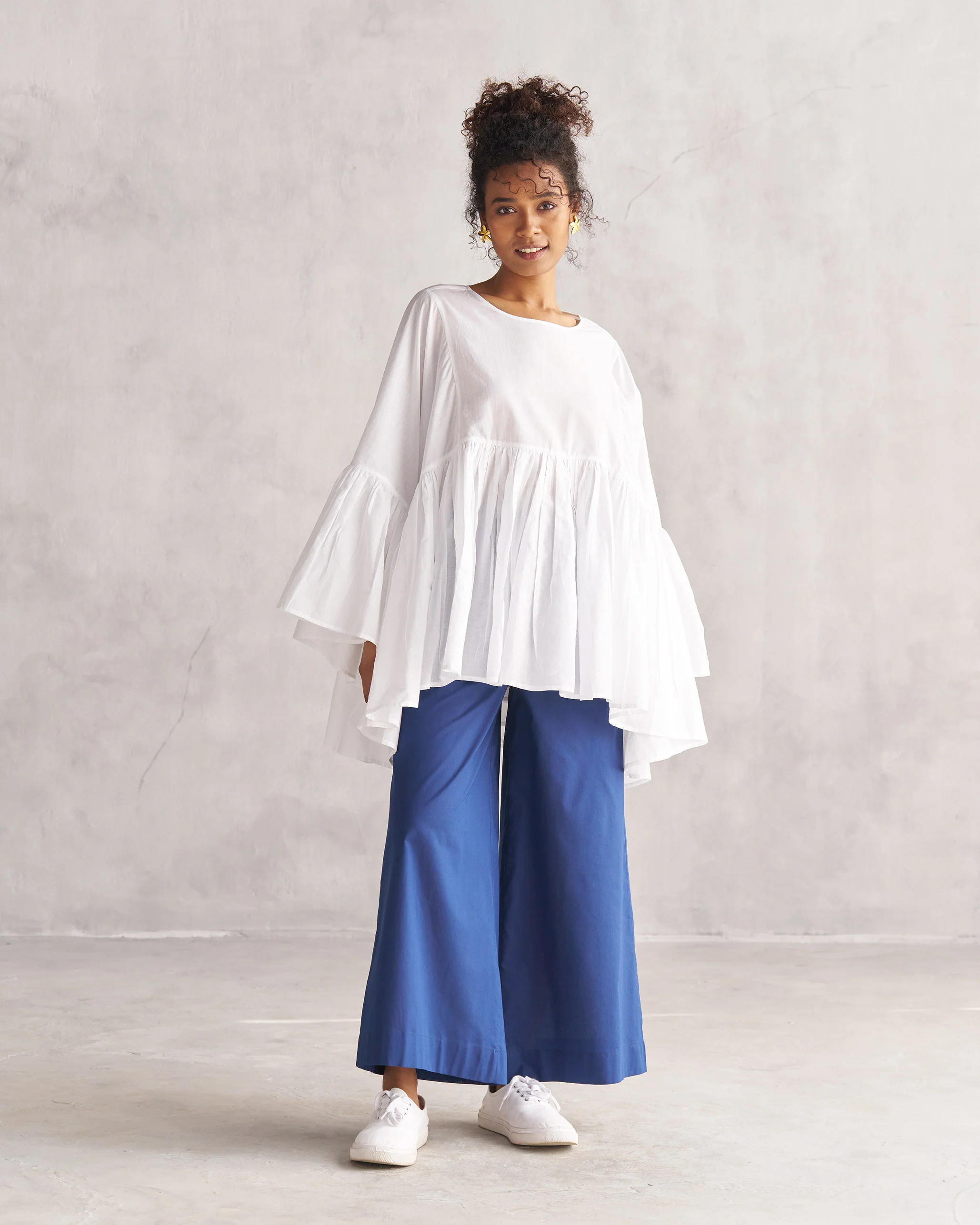 Frill Top - White - Image 4