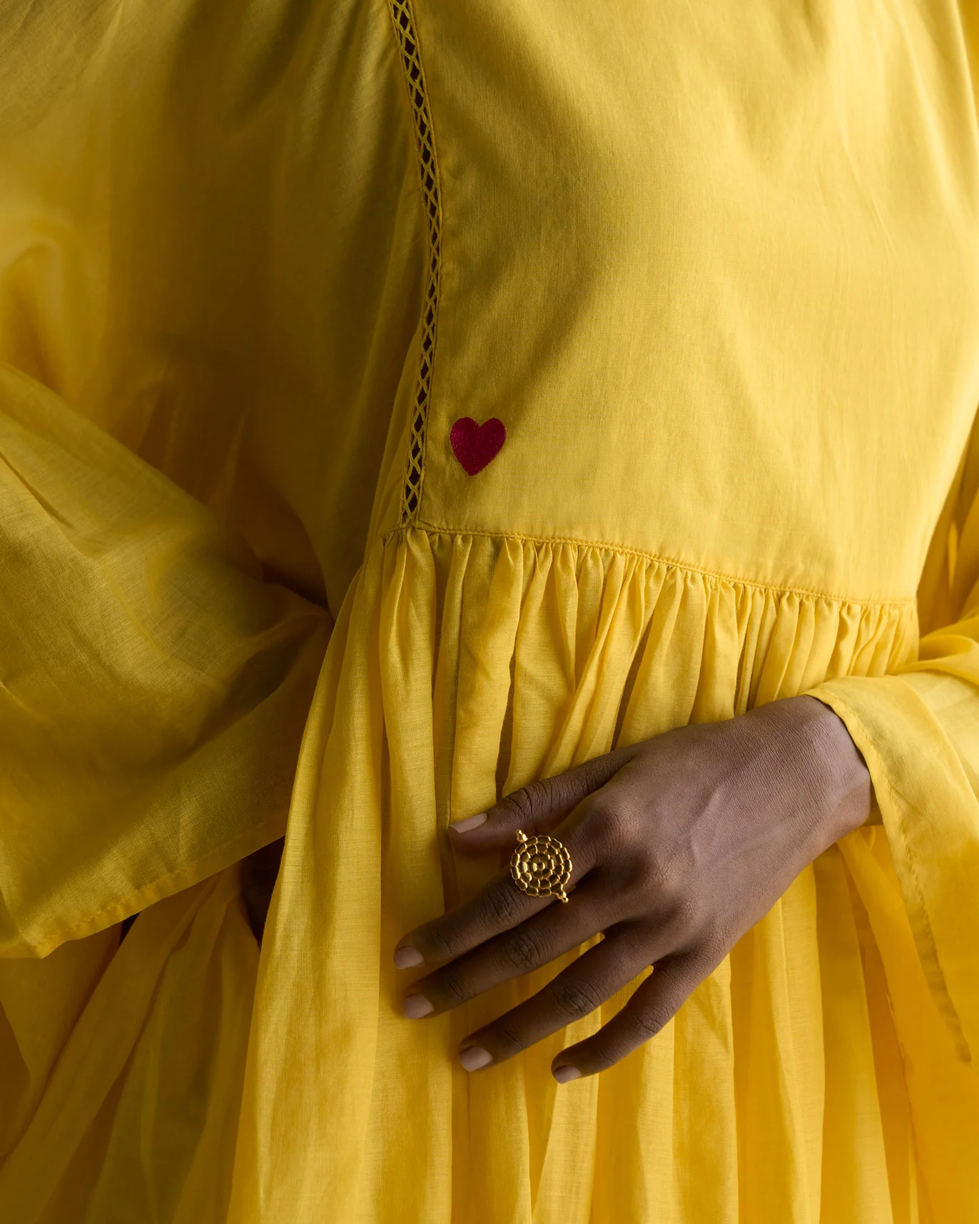 Frill Top - Yellow - Image 2