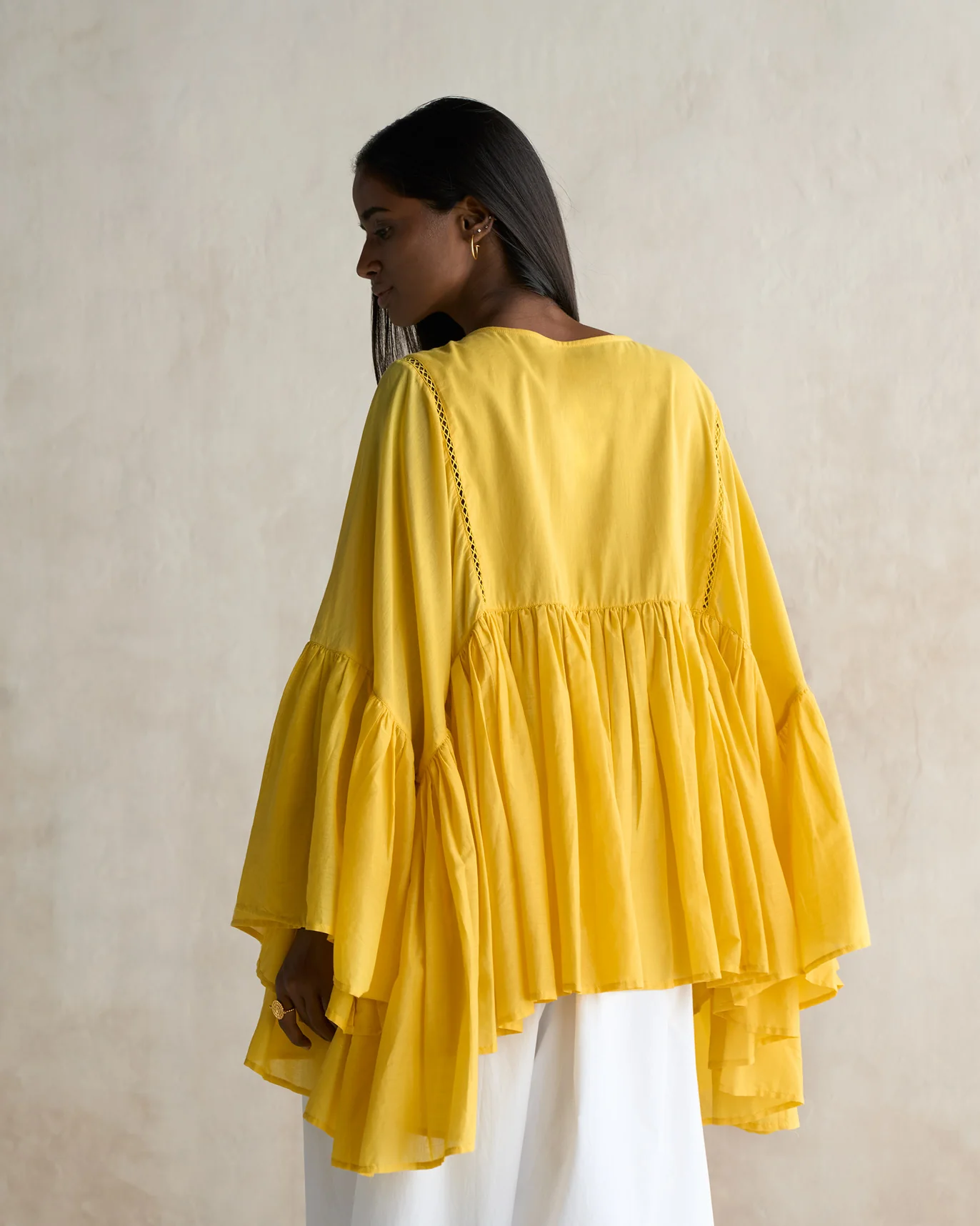 Frill Top - Yellow - Image 4