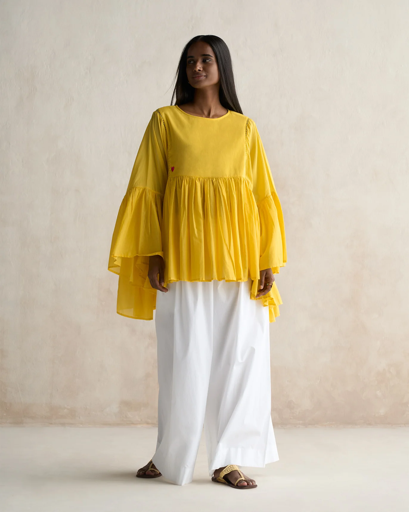 Frill Top - Yellow - Image 6