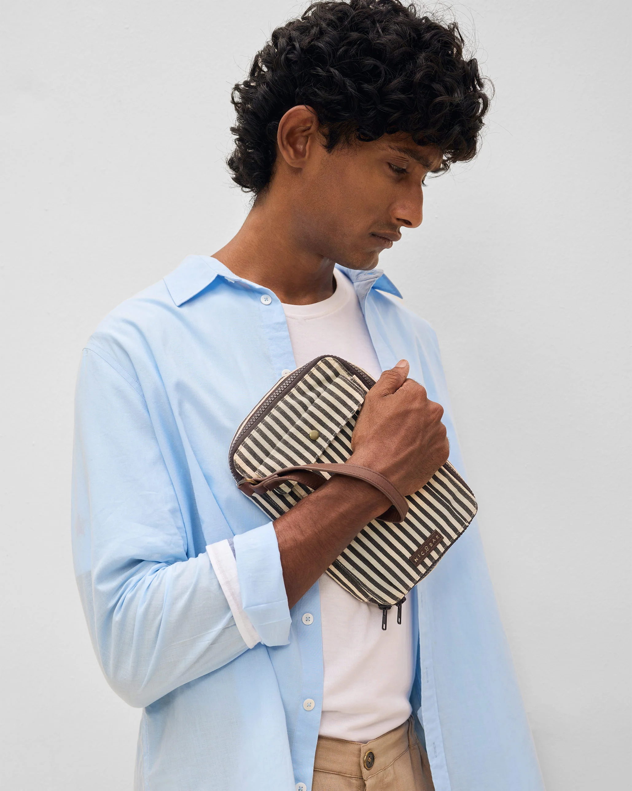 Gadget Pouch - Charcoal Stripes - Image 10