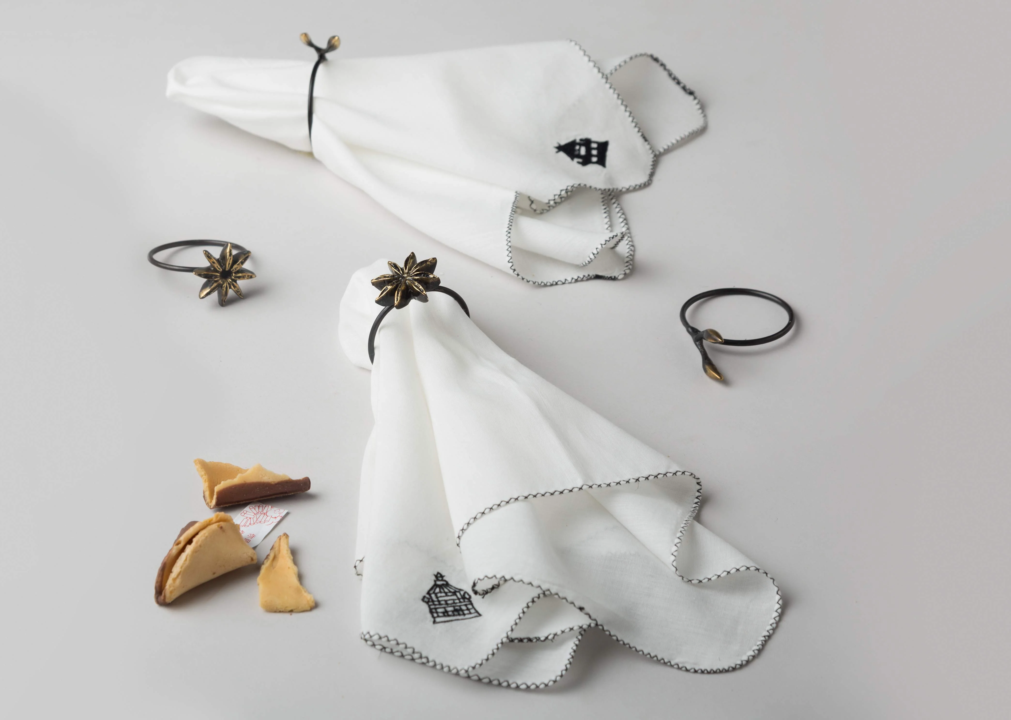 Garden Napkin Rings (Set Of 4) - Bronze - Image 3