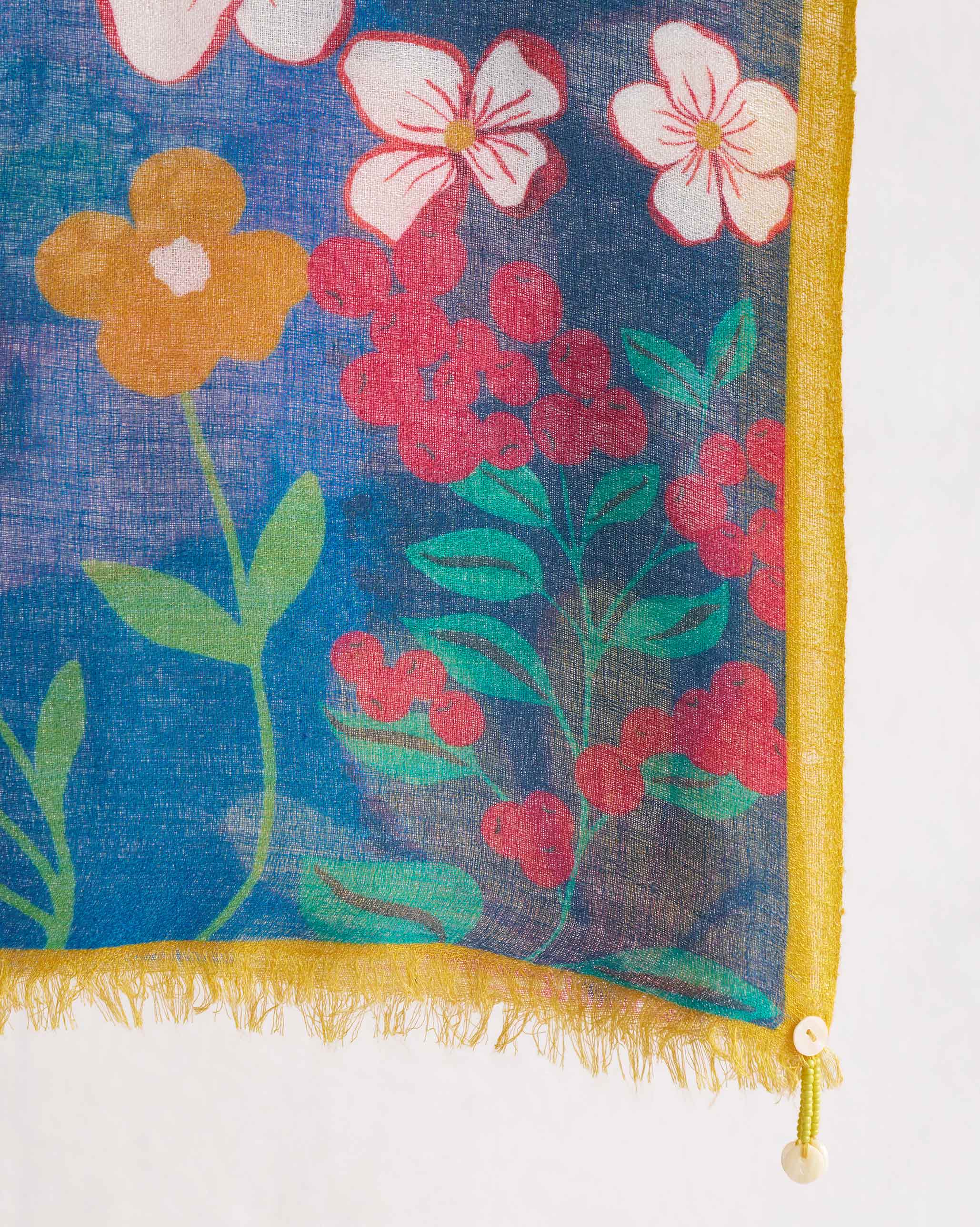 Garden Shawl - Teal - Image 2