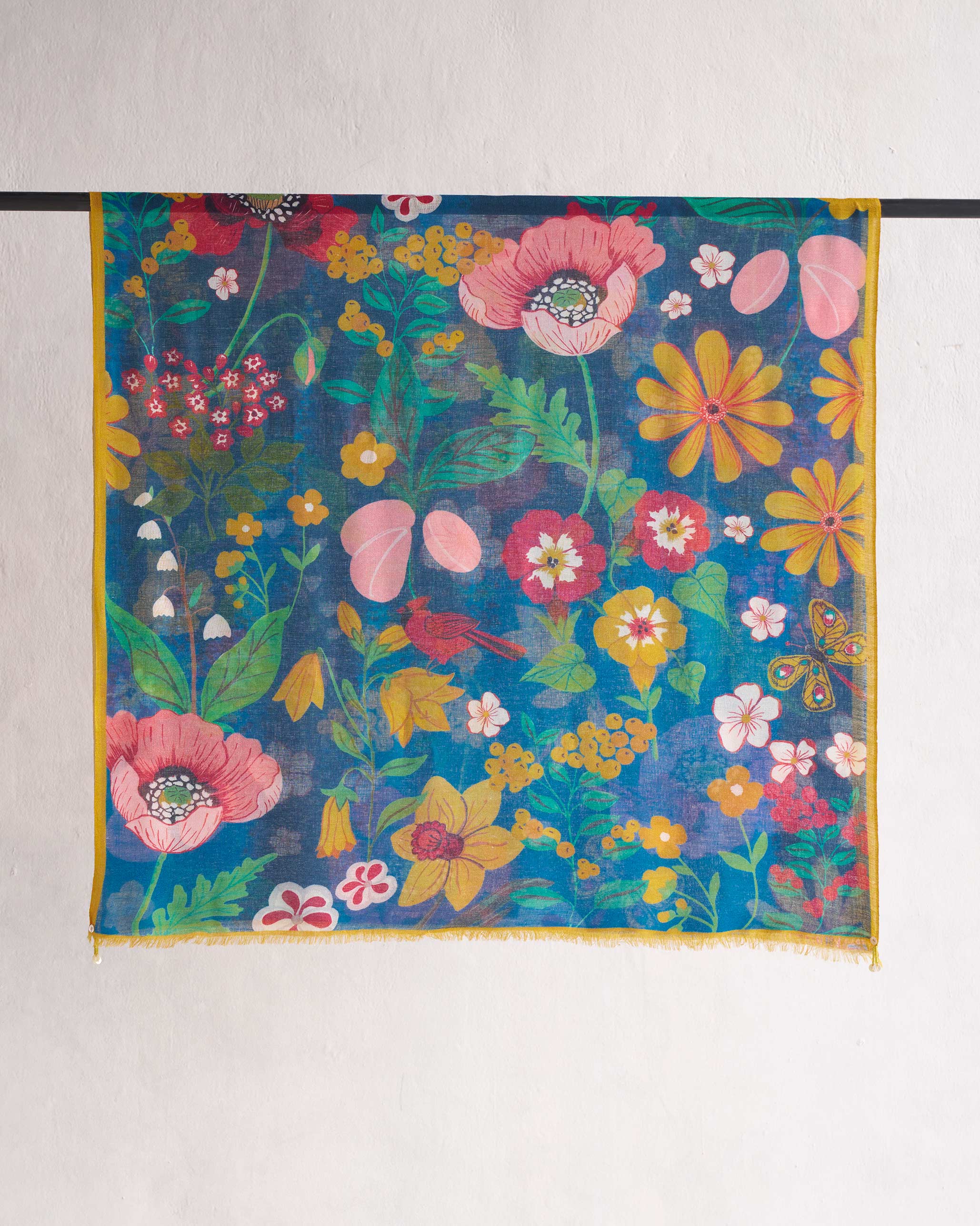 Garden Shawl - Teal - Image 3
